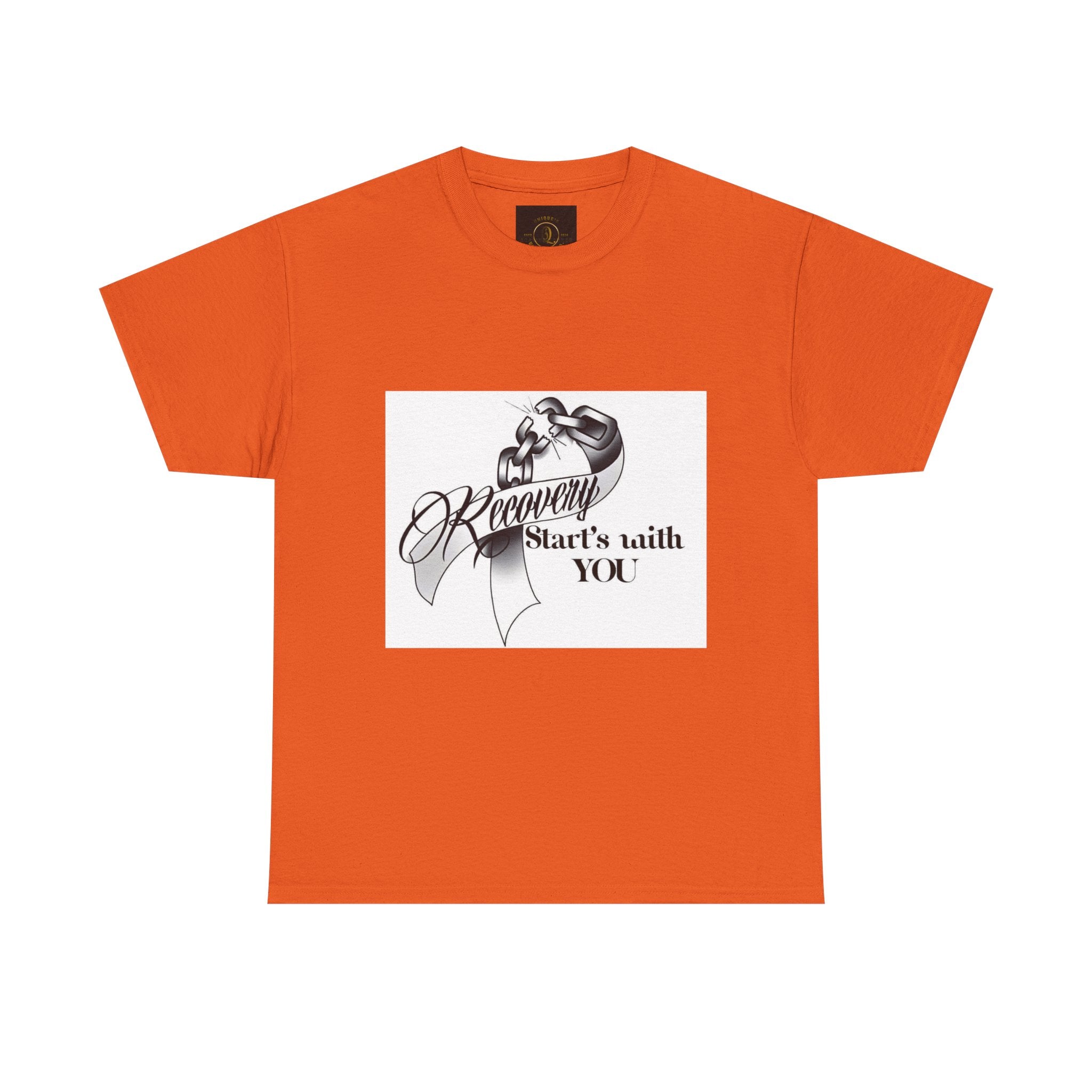 Recovery Starts With You Tee — Rose & Ribbon Awareness T‑Shirt