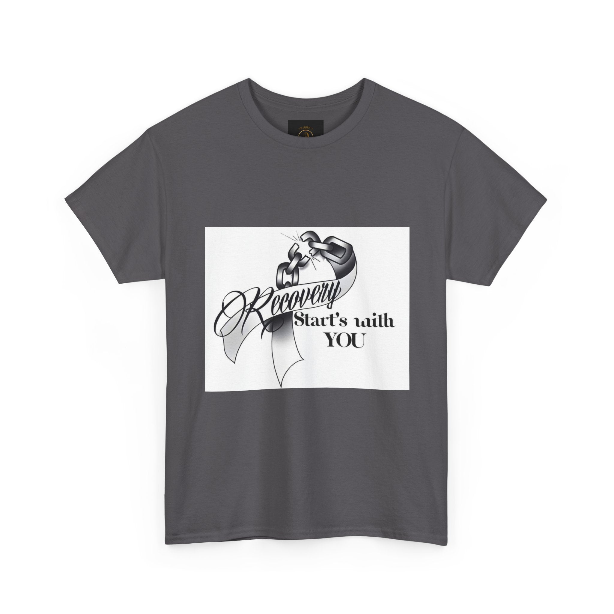Recovery Starts With You Tee — Rose & Ribbon Awareness T‑Shirt