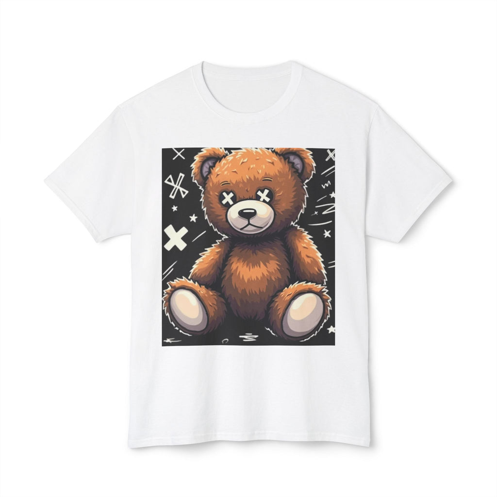T-Shirt — Vintage Injured Teddy Bear "I Never Look Back, I Have Back Pain" Graphic