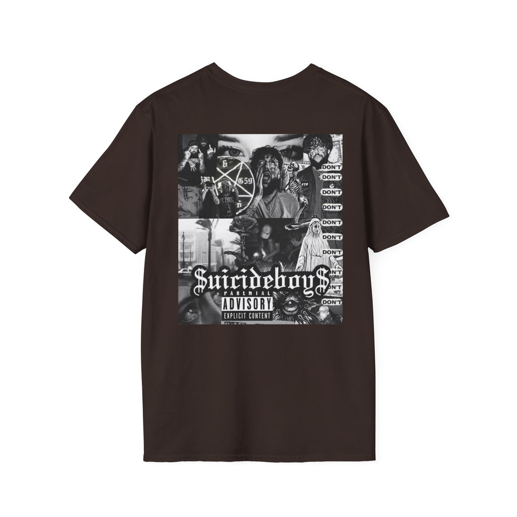 Suicideboys Graphic T-Shirt — Black & White Rap Crew Photo Tee