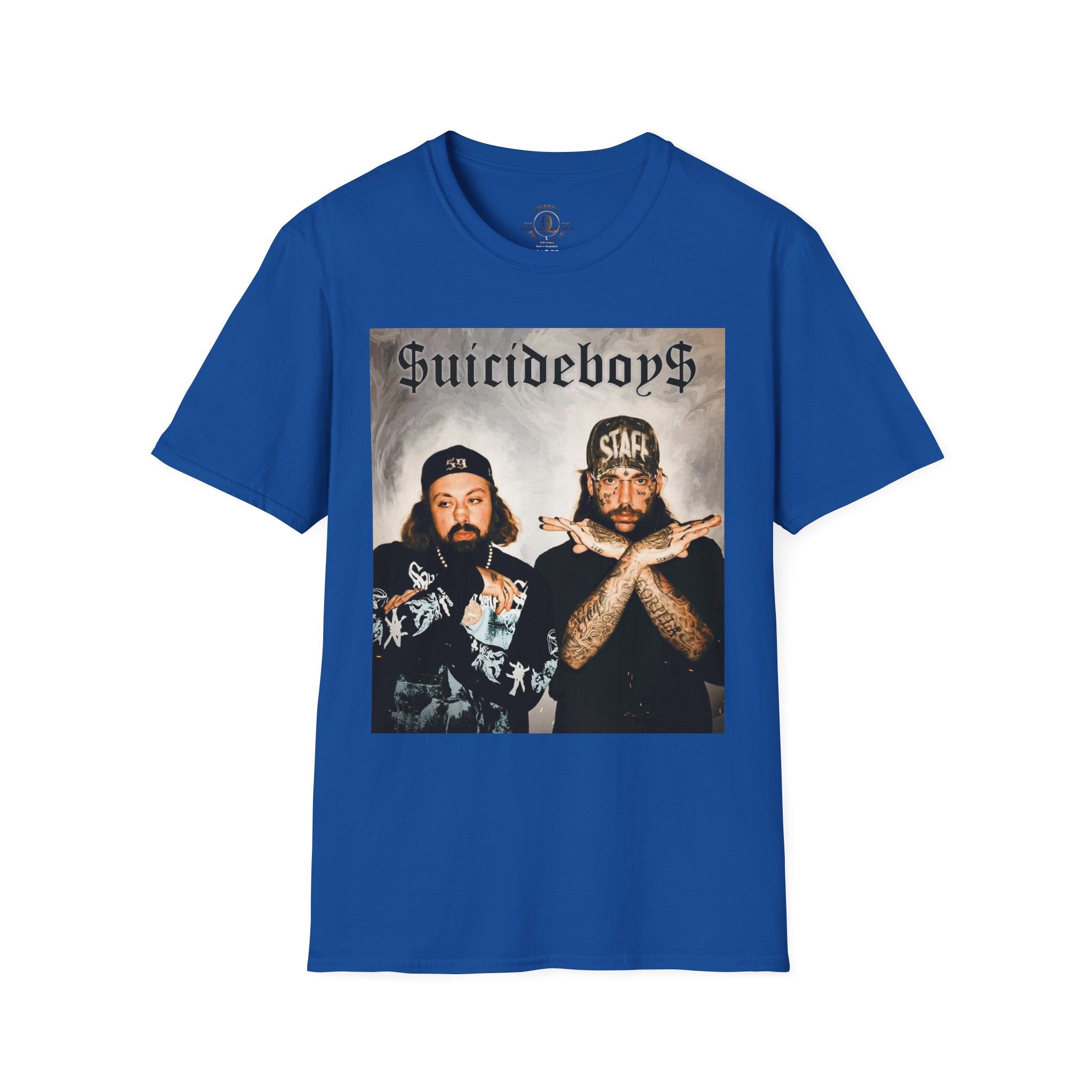 Suicideboys Graphic T-Shirt — Black & White Rap Crew Photo Tee