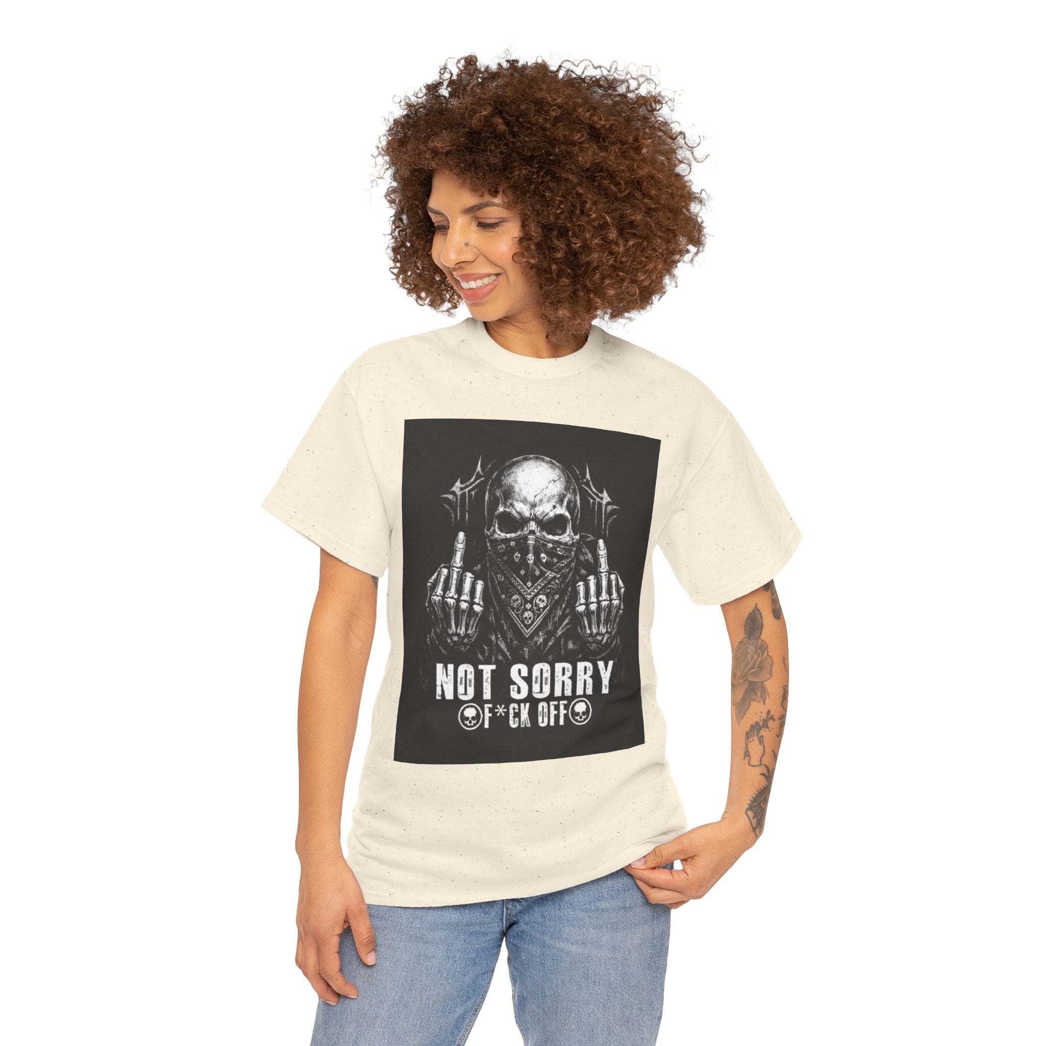 Not Sorry Skull Tee — 'F*ck Your Feelings' Graphic T-Shirt