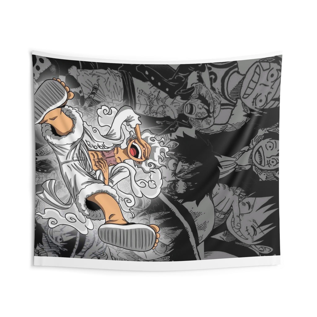 Anime Character Collage Wall Tapestry — Urban Skateboard Mystic Design