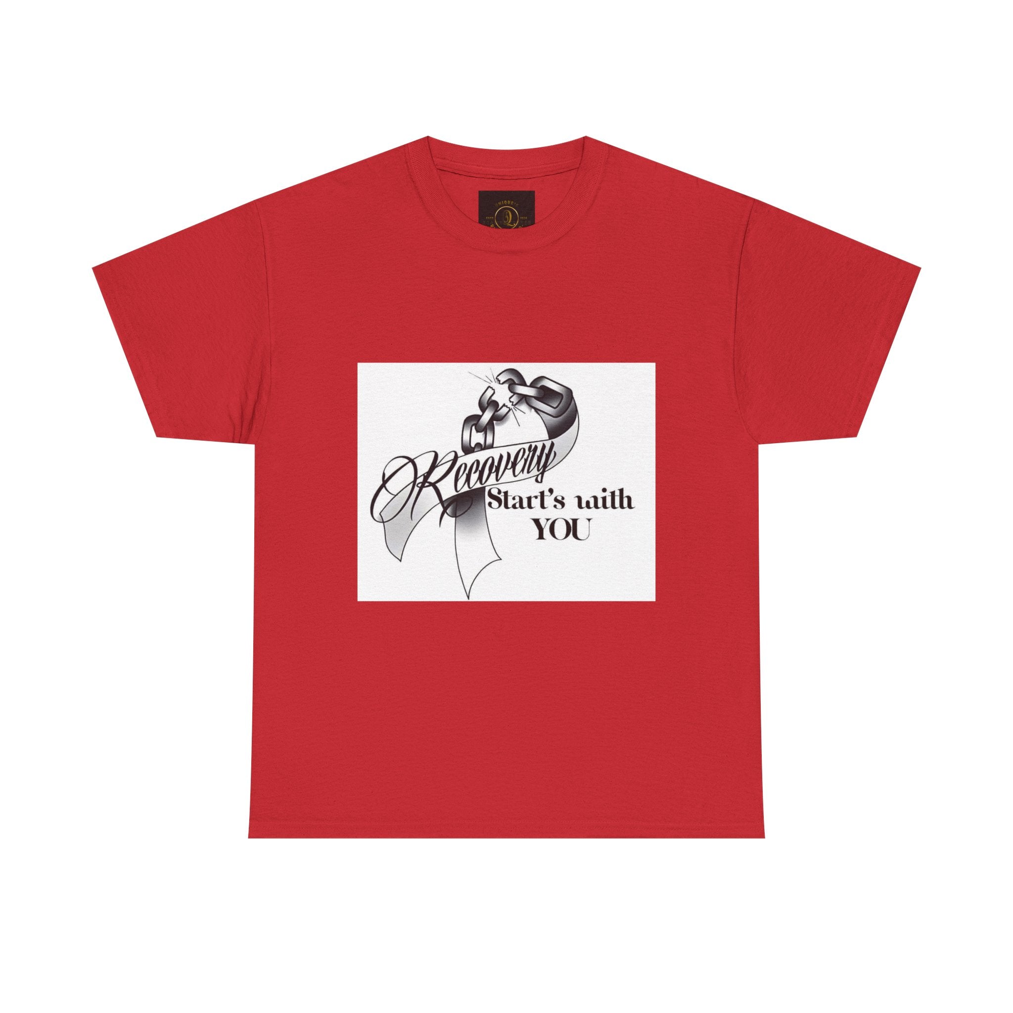 Recovery Starts With You Tee — Rose & Ribbon Awareness T‑Shirt