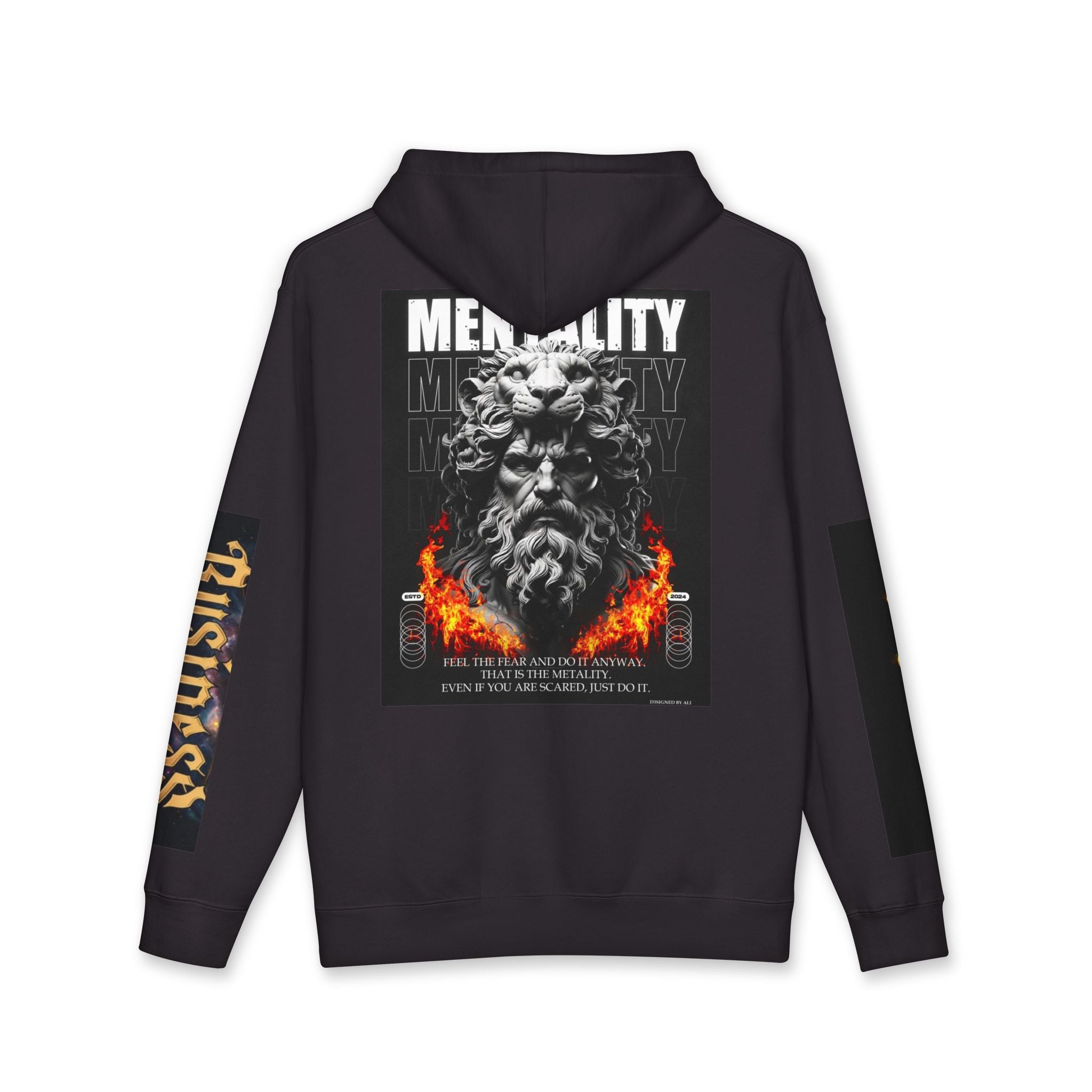Mentality Graphic Hoodie — Street Adversary Lion Design