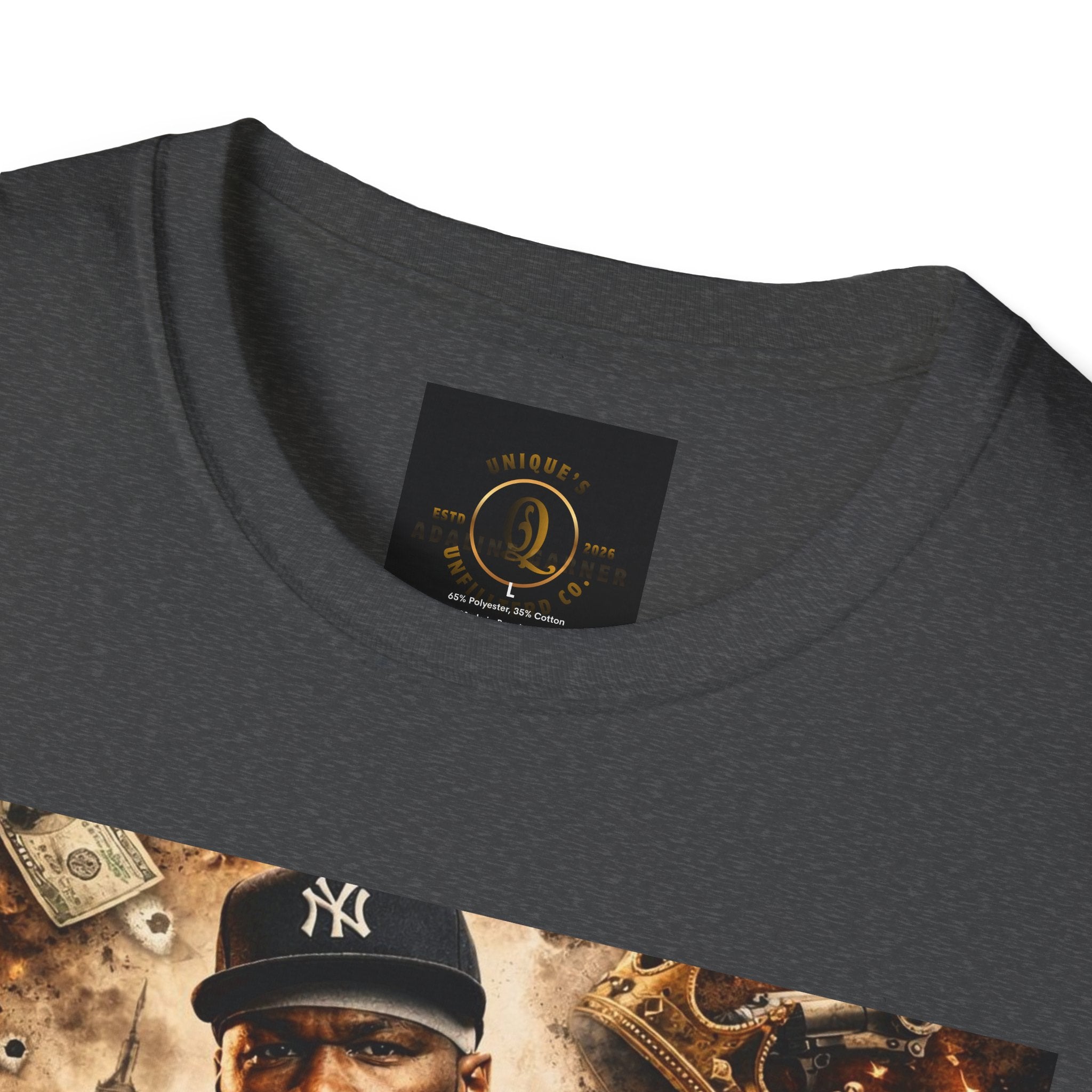 Hip-Hop Tribute T-Shirt — Gritty Urban Portrait Graphic
