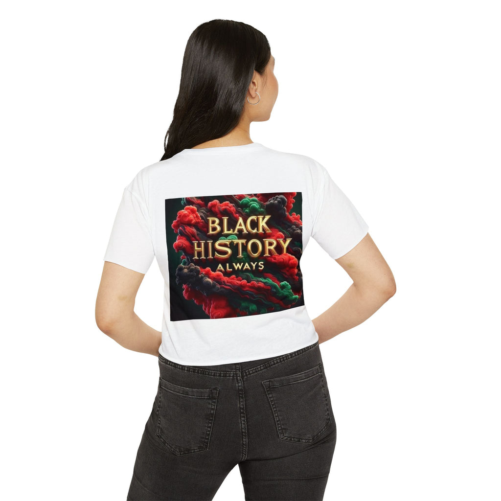 Black Beautiful Crop Top — "Black History Always" Festival Tee