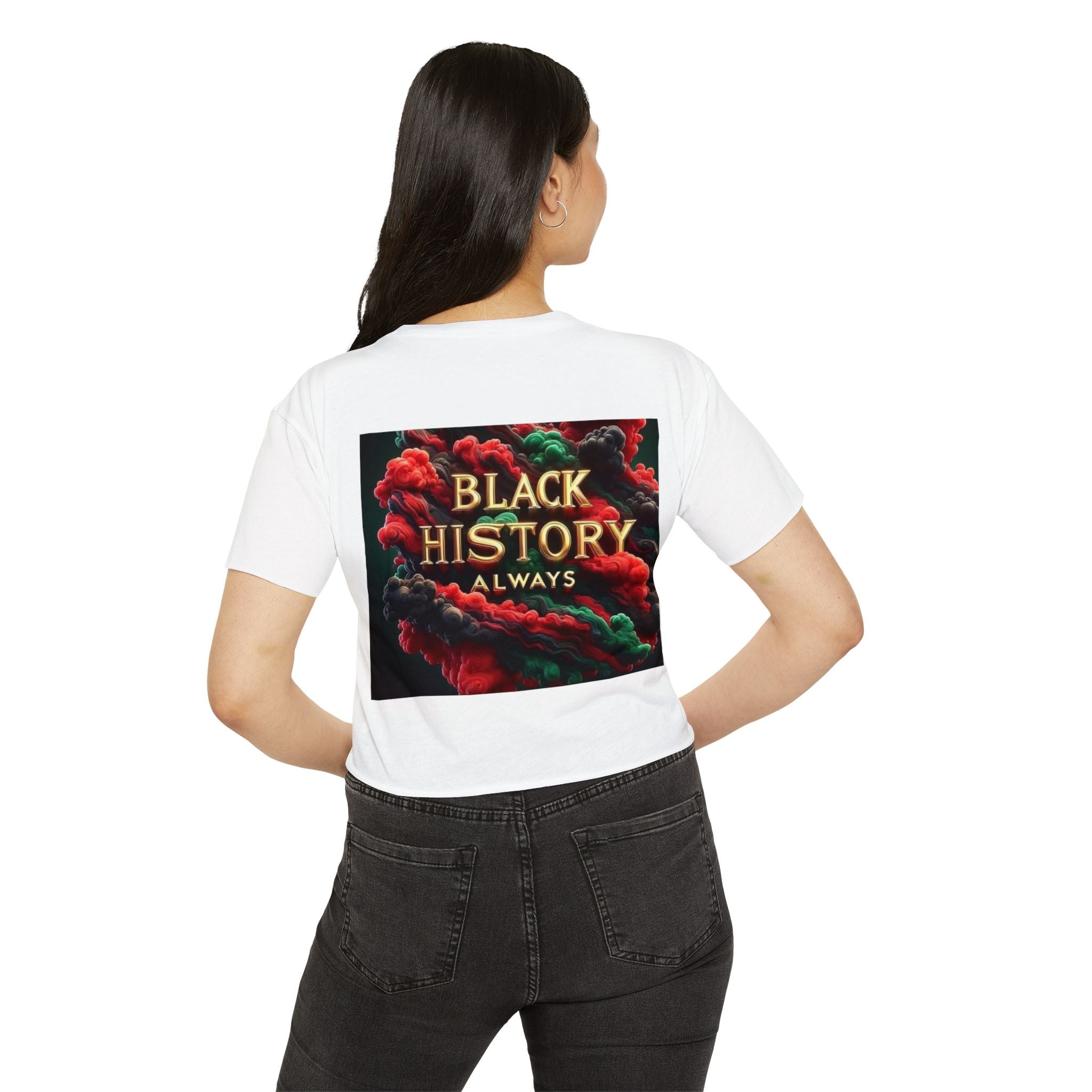Black Beautiful Crop Top — "Black History Always" Festival Tee
