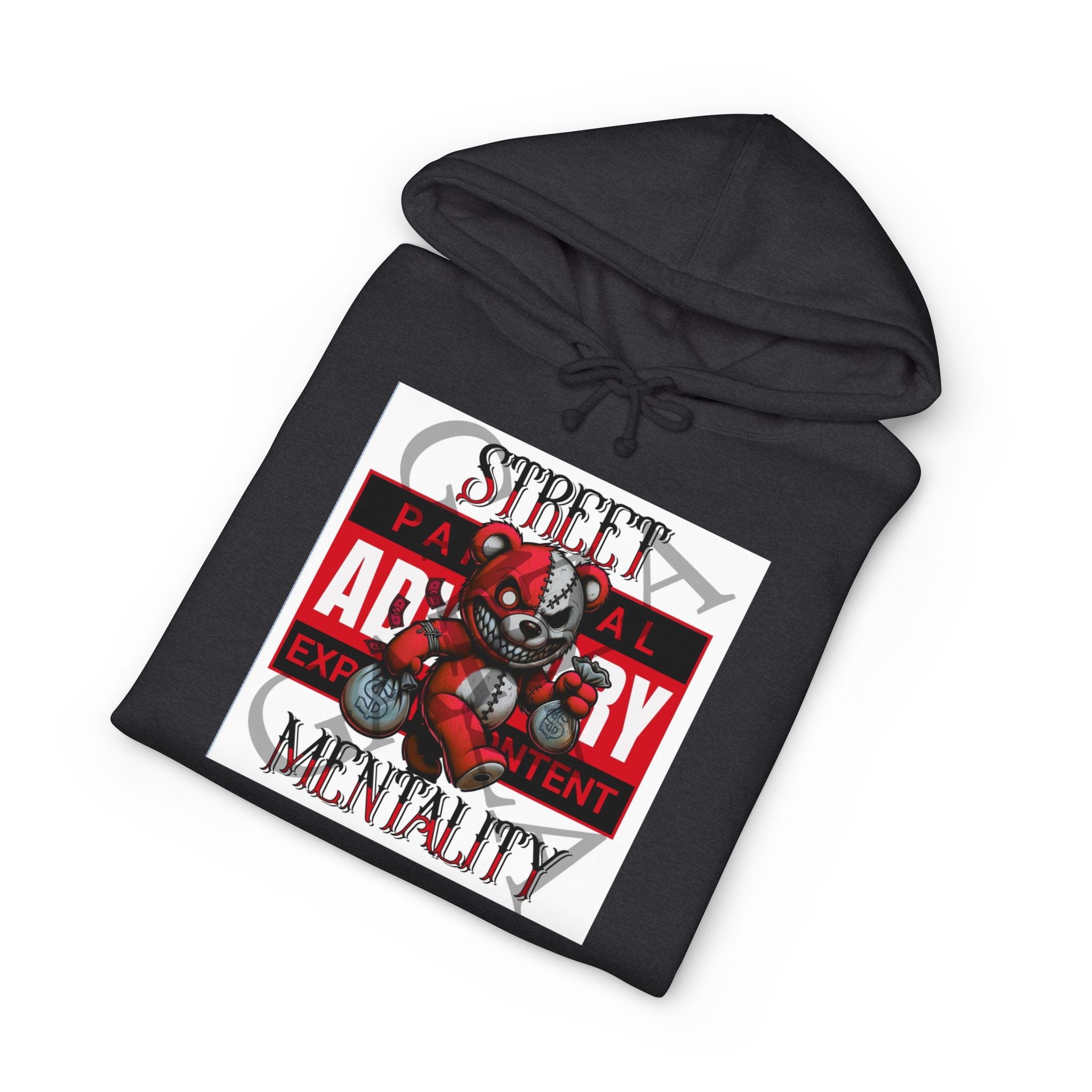 Mentality Graphic Hoodie — Street Adversary Lion Design