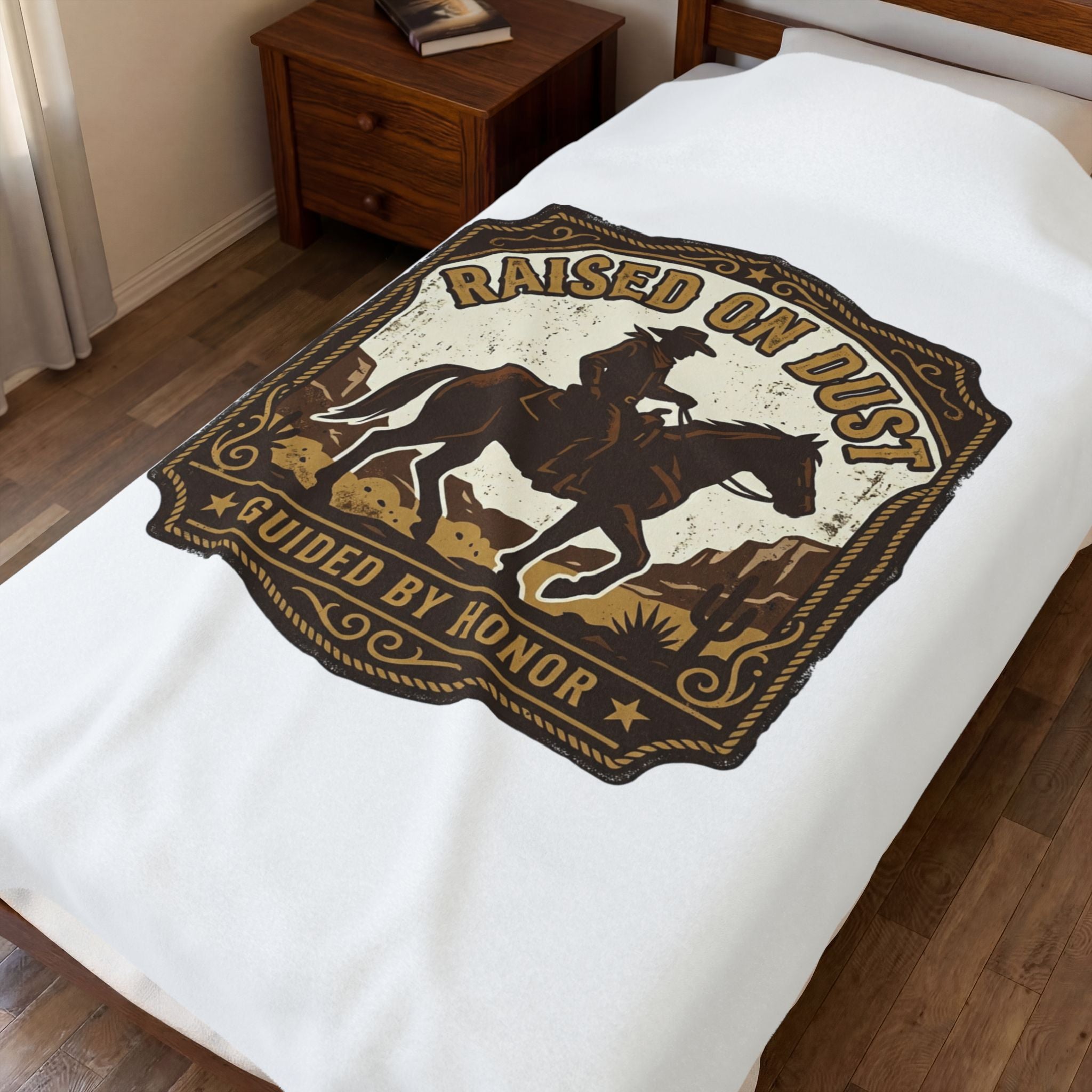 Raised on Dust Blanket | Western cowboy, frontier Americana, vintage desert tones
