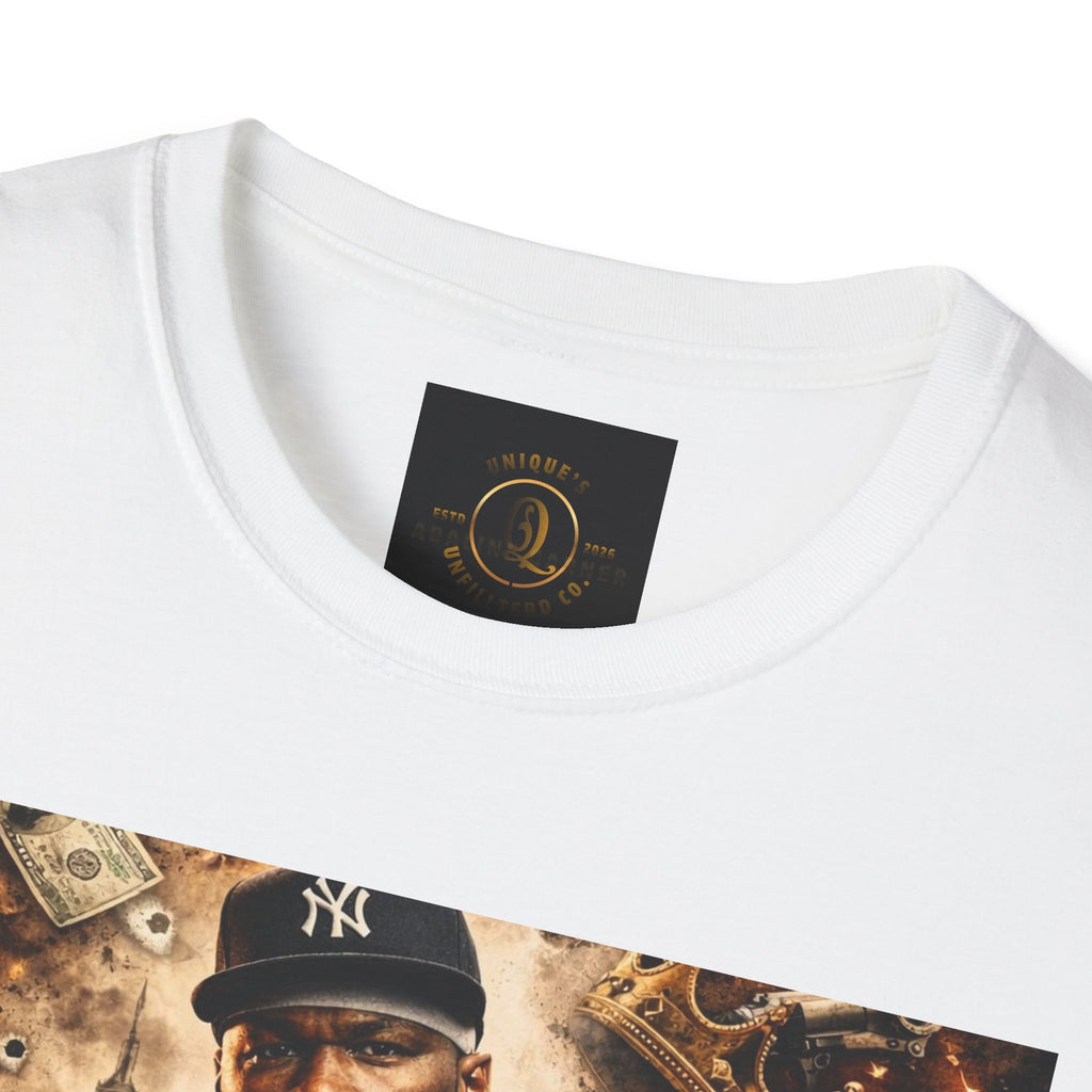 Hip-Hop Tribute T-Shirt — Gritty Urban Portrait Graphic