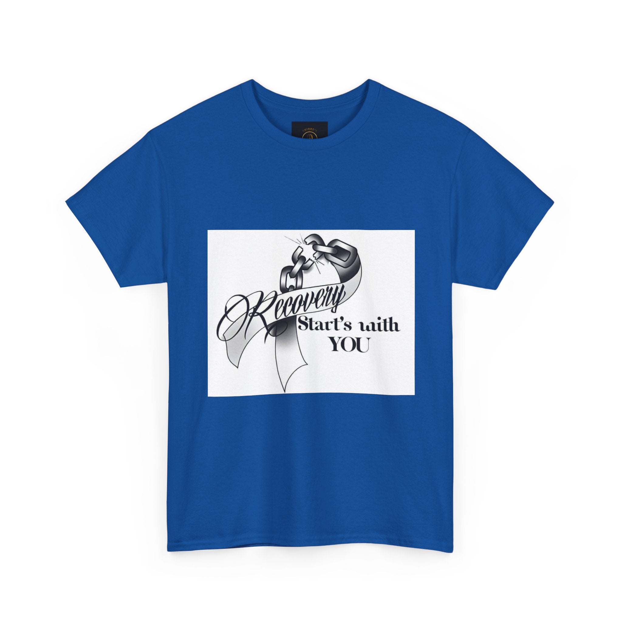 Recovery Starts With You Tee — Rose & Ribbon Awareness T‑Shirt