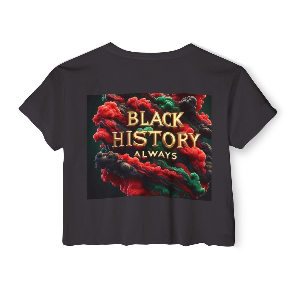 Black Beautiful Crop Top — "Black History Always" Festival Tee