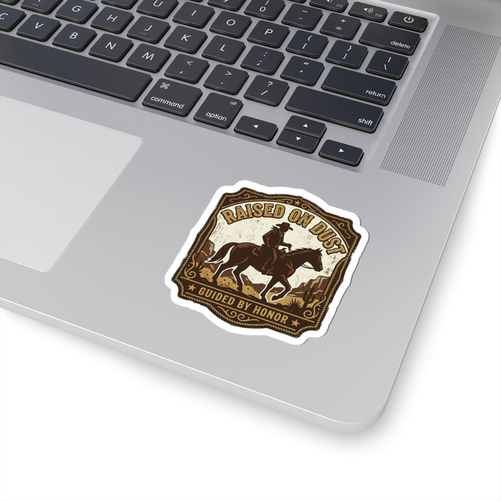 Raised on Dust Sticker | Western cowboy, Americana vintage rodeo