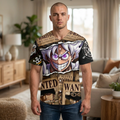 Anime Wanted Poster Baseball Jersey — Men’s All-Over Print One Piece Design