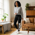 Blessed Crown Women’s Luxe Leggings — Spiritual Raven Graphic Leggings