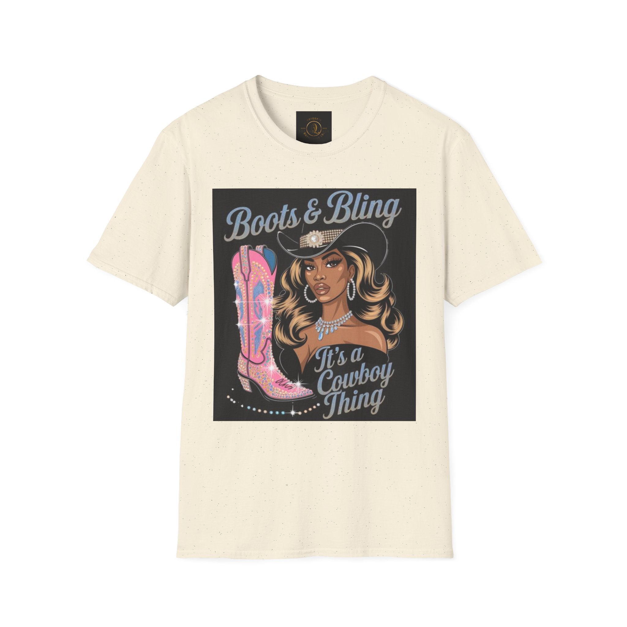 Cowgirl Graphic T-Shirt — "Boots & Bling / It’s a Cowboy Thing" Western Style Tee
