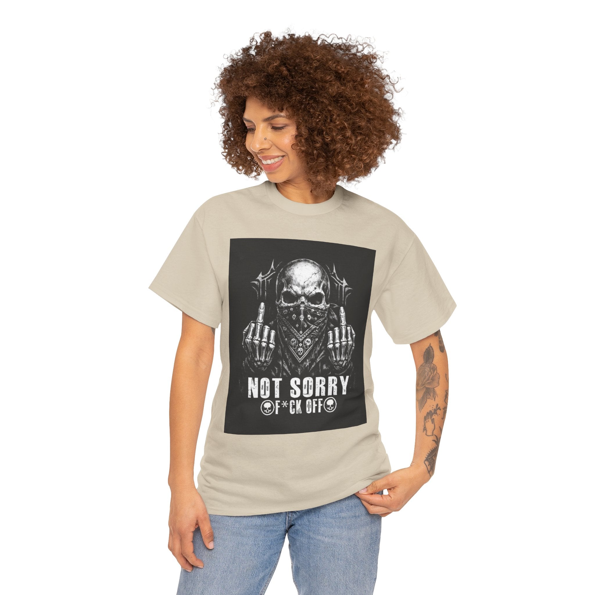 Not Sorry Skull Tee — 'F*ck Your Feelings' Graphic T-Shirt