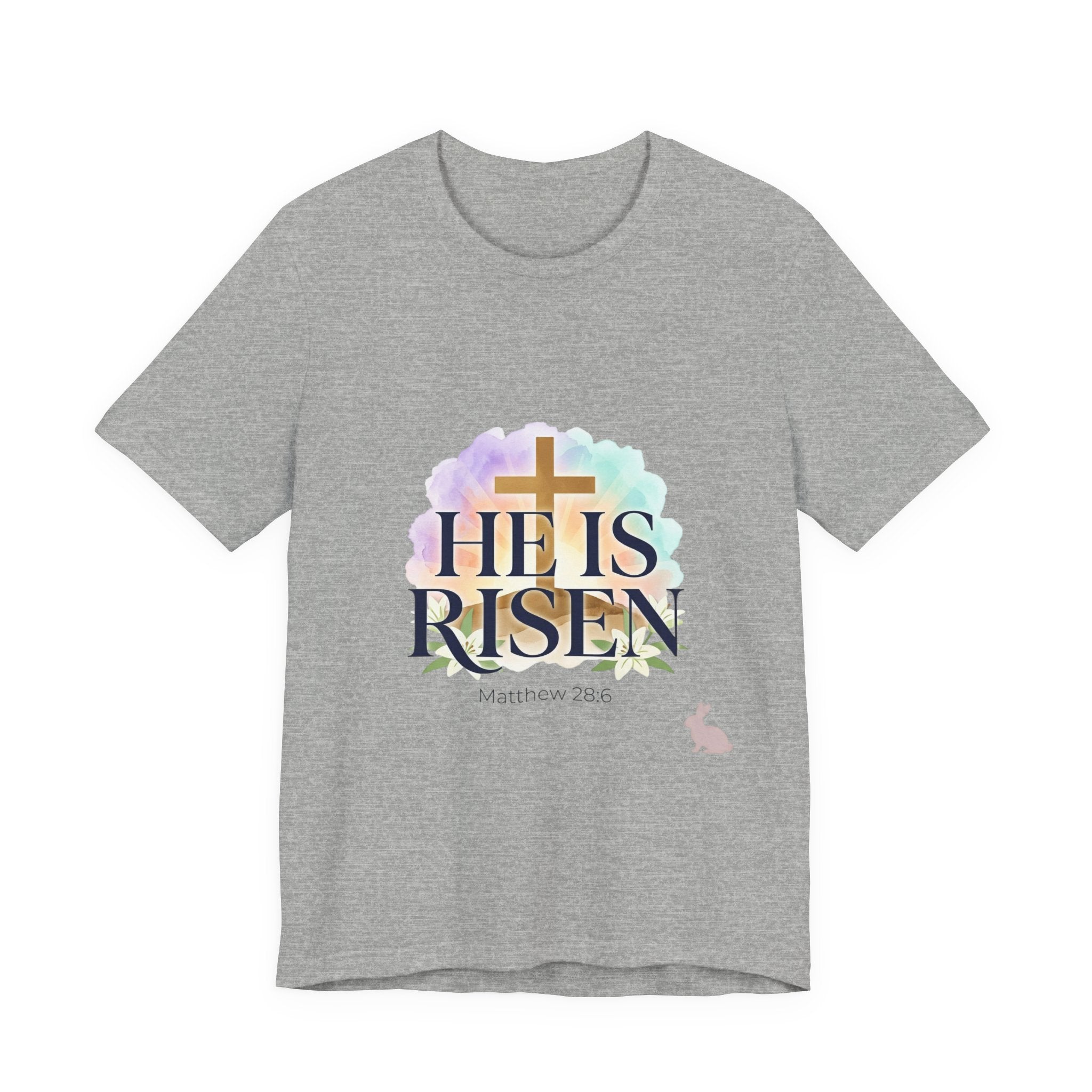He Is Risen Tee | Easter shirt, Christian apparel, resurrection scripture