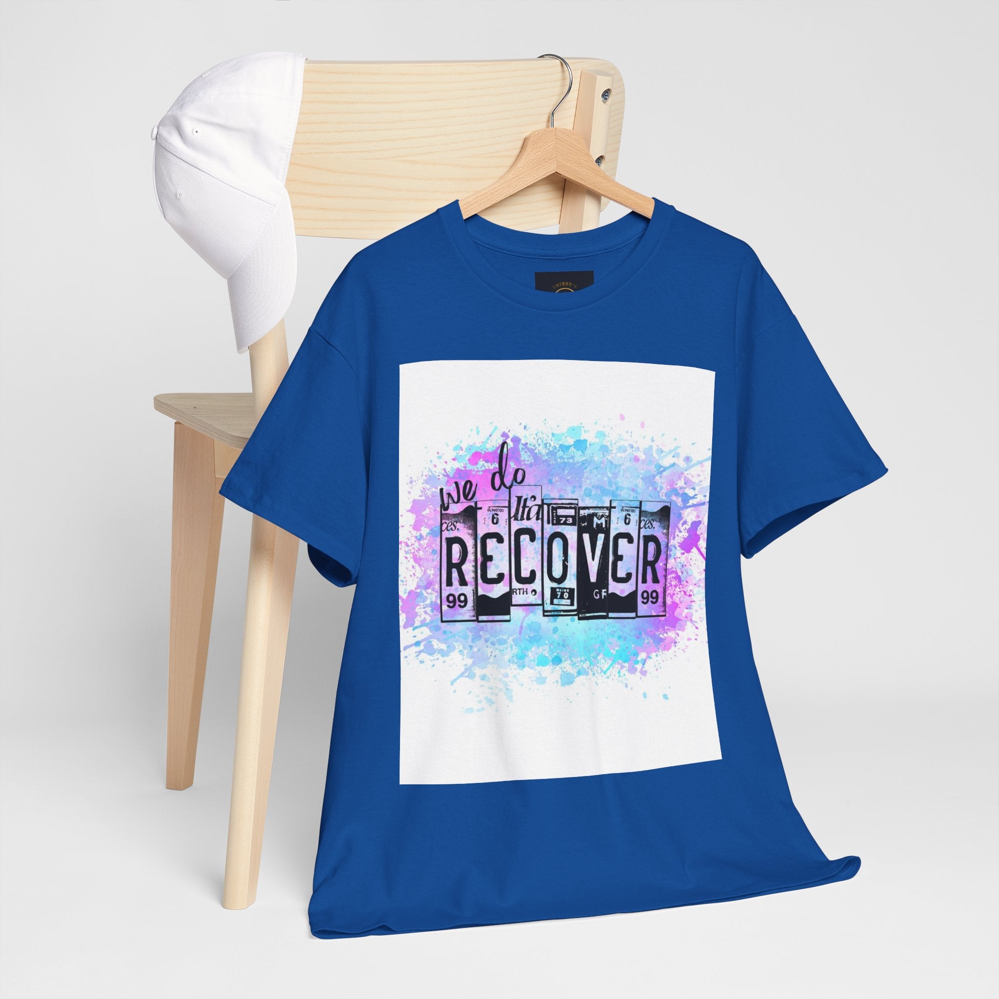 Overdose Awareness T-Shirt — 'We Do Recover' Purple Ribbon Recovery Tee