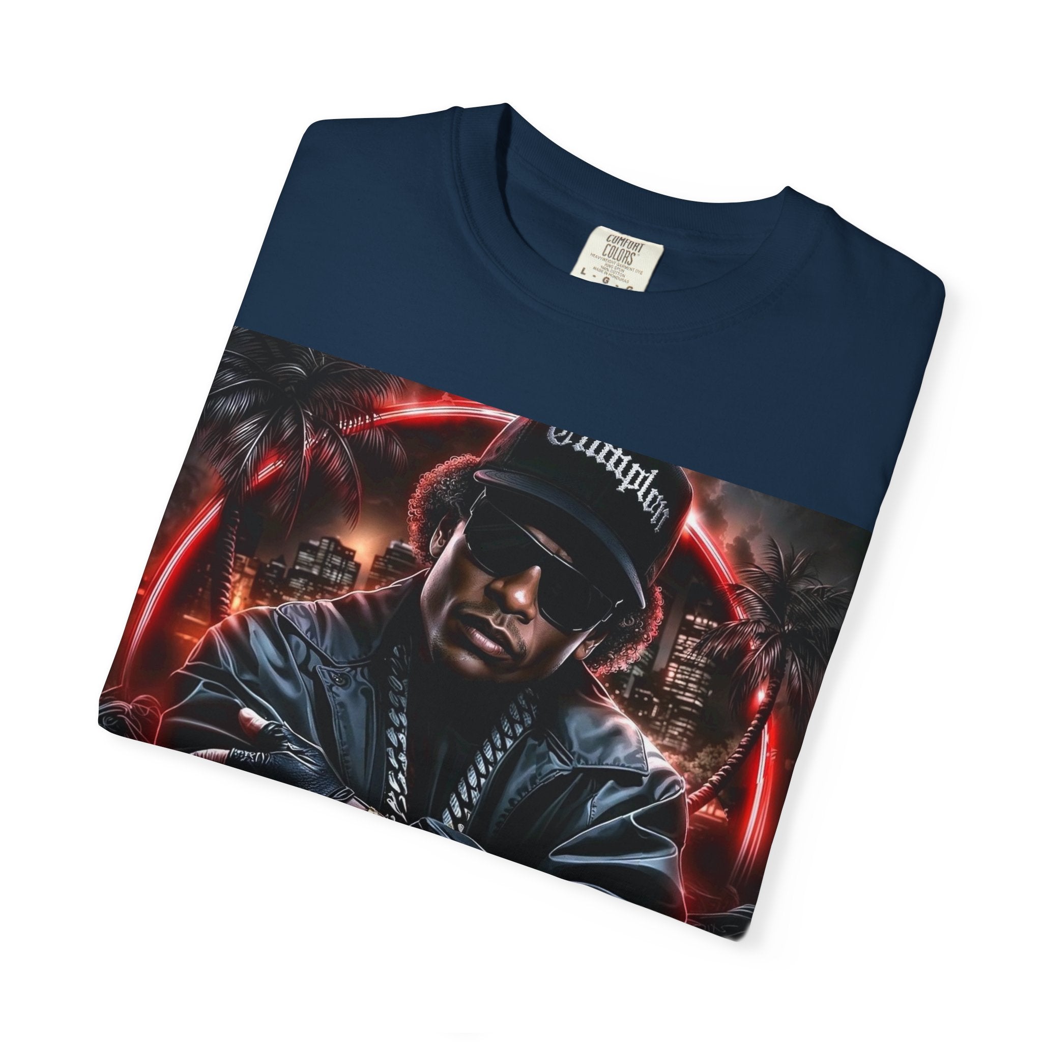 Rap Legend Graphic T-Shirt — Urban Hip Hop Portrait Tee