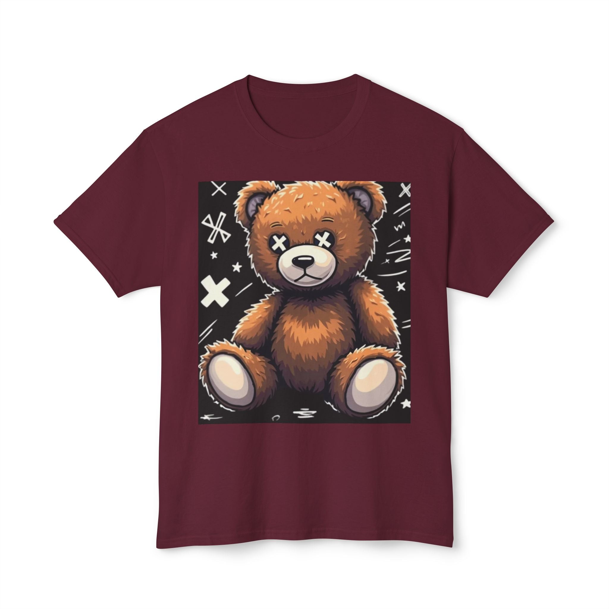 T-Shirt — Vintage Injured Teddy Bear "I Never Look Back, I Have Back Pain" Graphic