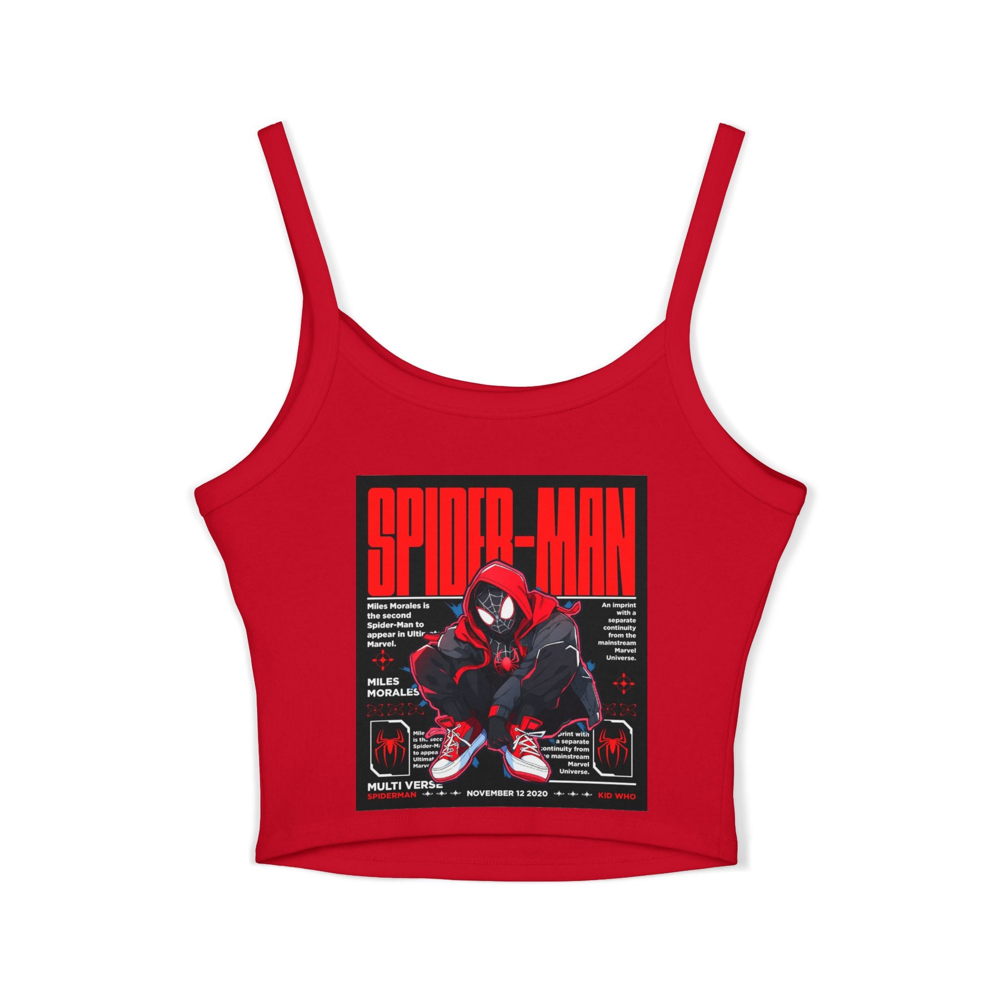 Spider-Man Graphic Crop Tank Top