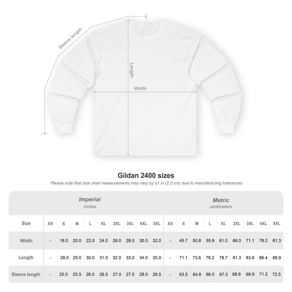 Long Sleeve Tee — "Never Let Your Fear Decide Your Future" Motivational Street Art Shirt