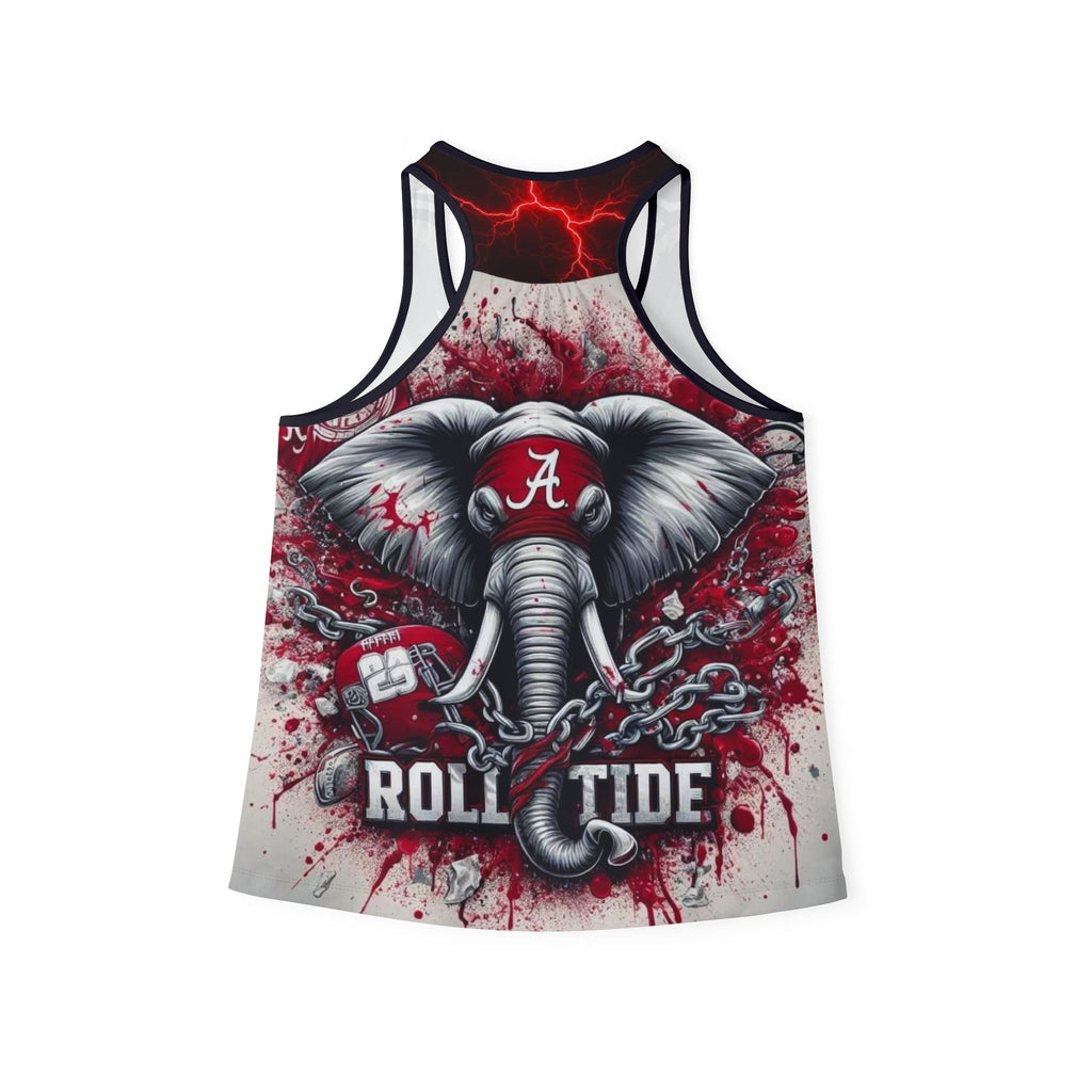 Alabama Roll Tide Elephant Tank Top — Women's Crimson College Football Fan AOP