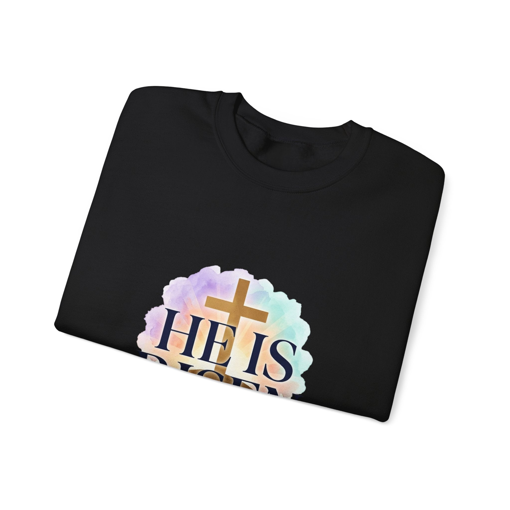 He Is Risen Sweatshirt | Christian Easter Resurrection Pastel Scripture