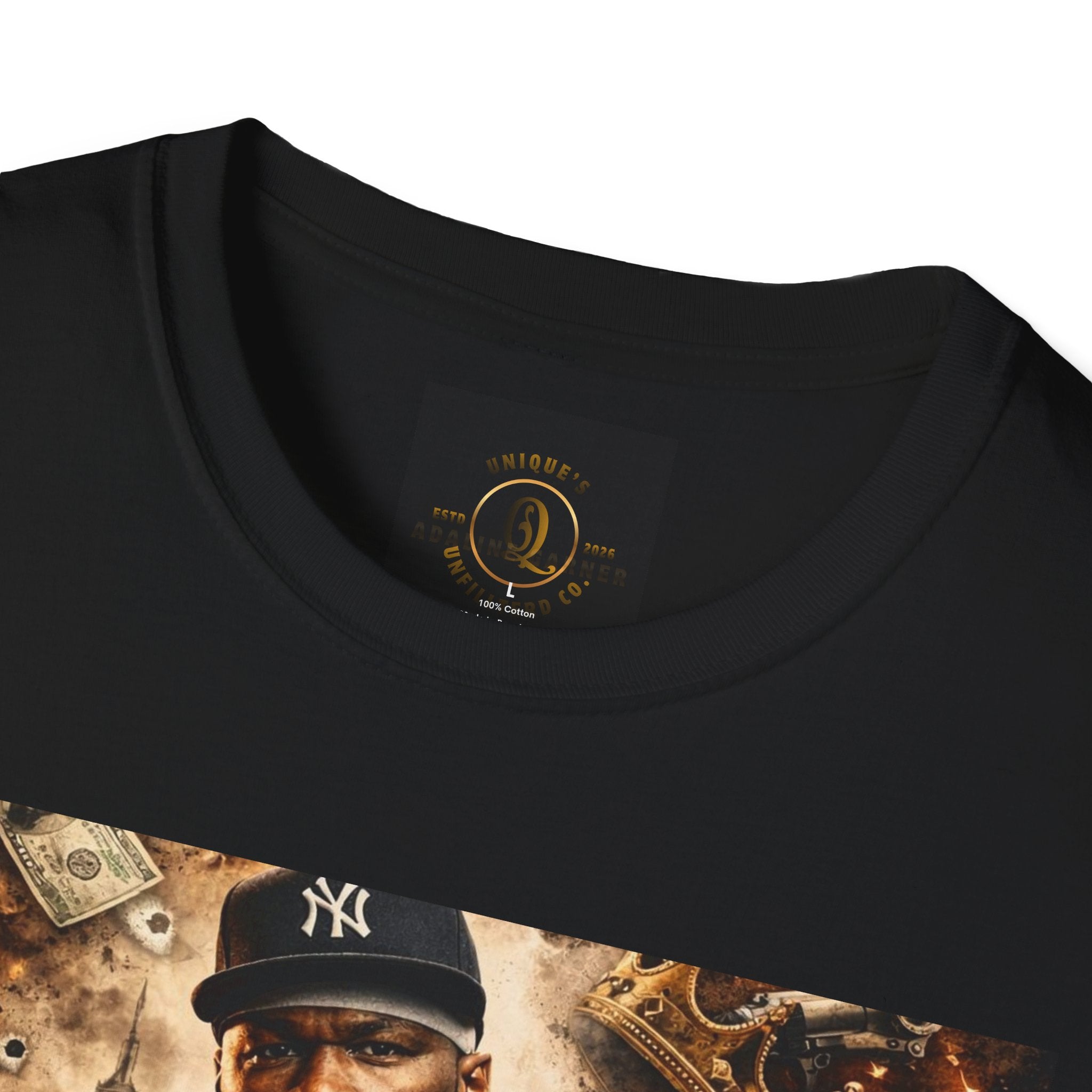 Hip-Hop Tribute T-Shirt — Gritty Urban Portrait Graphic