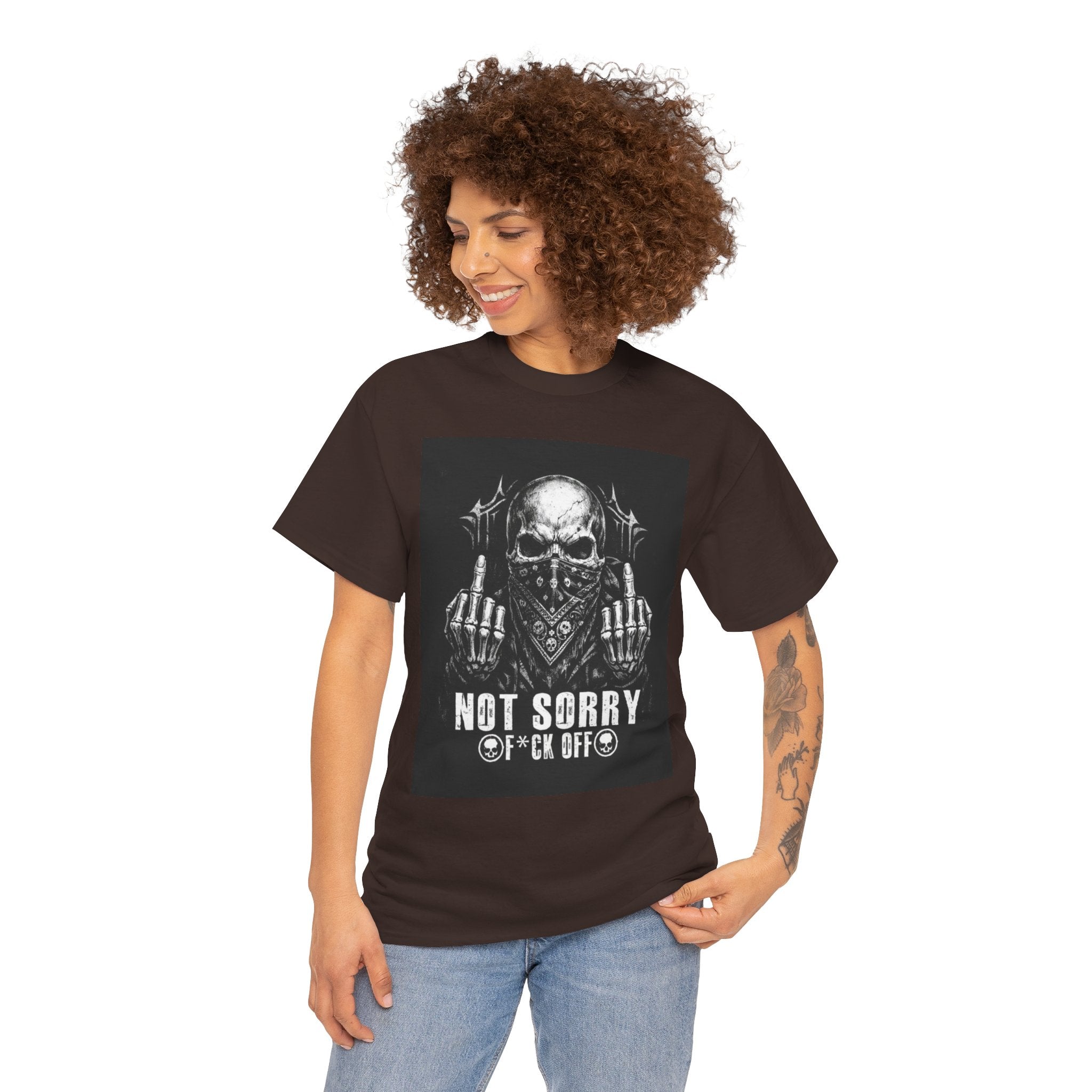 Not Sorry Skull Tee — 'F*ck Your Feelings' Graphic T-Shirt