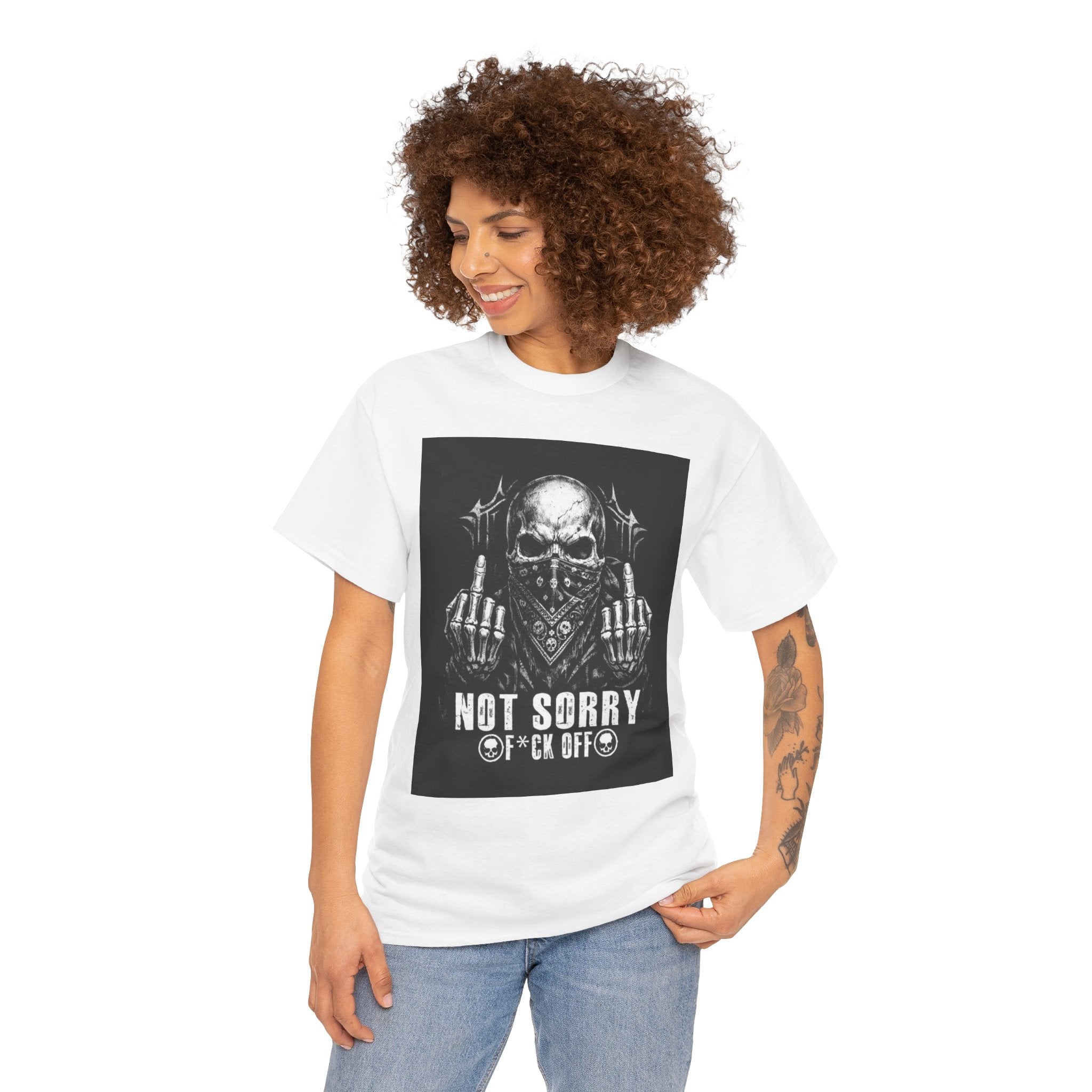 Not Sorry Skull Tee — 'F*ck Your Feelings' Graphic T-Shirt