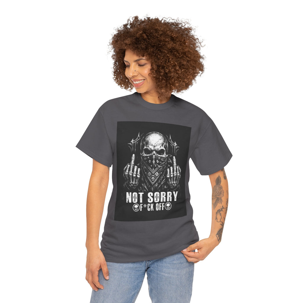 Not Sorry Skull Tee — 'F*ck Your Feelings' Graphic T-Shirt