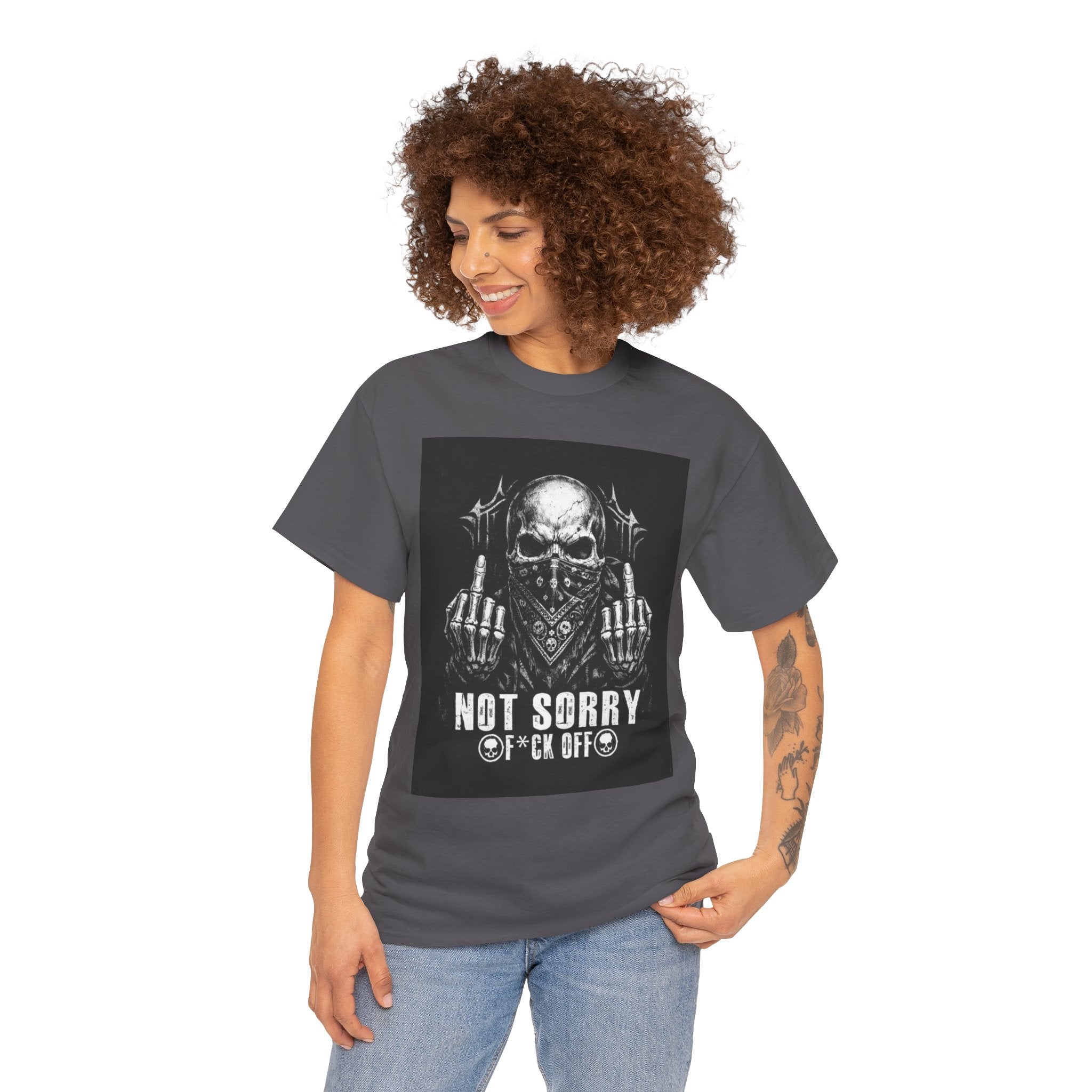 Not Sorry Skull Tee — 'F*ck Your Feelings' Graphic T-Shirt