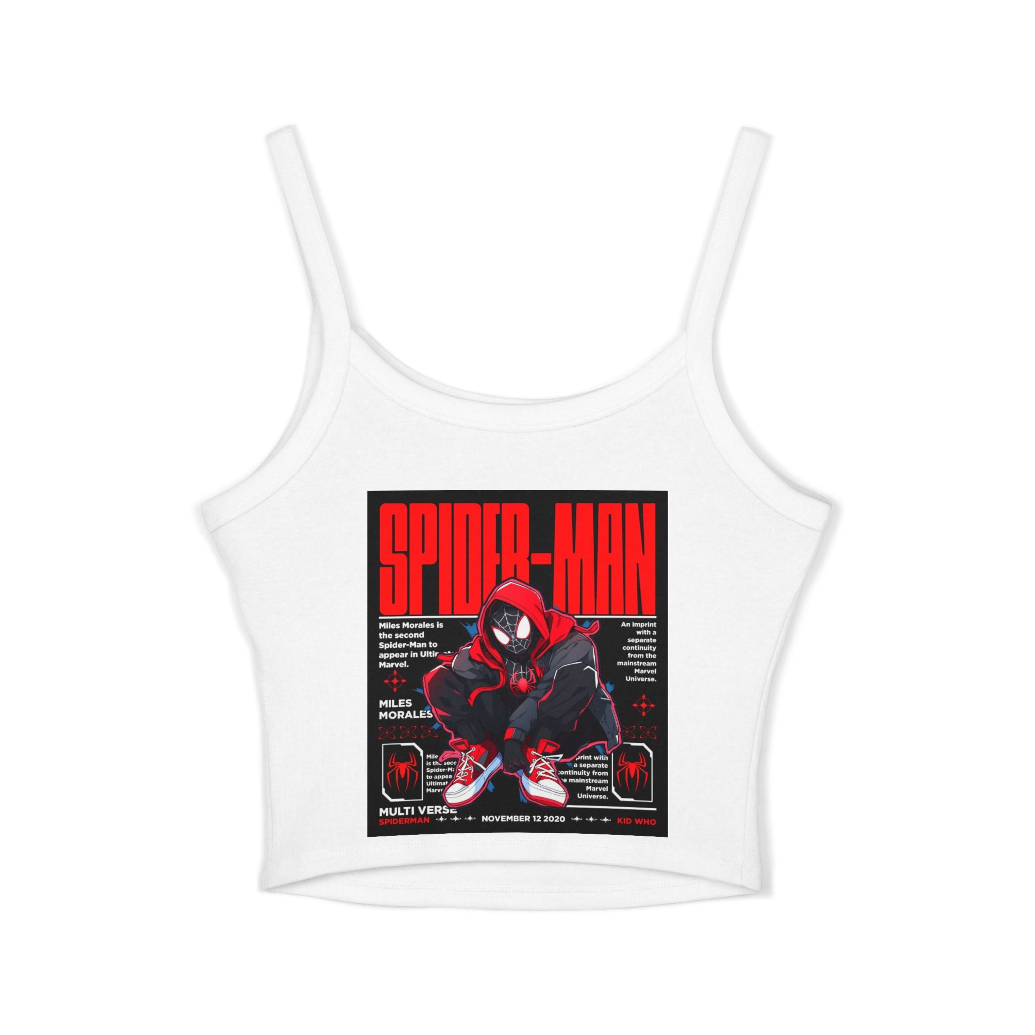 Spider-Man Graphic Crop Tank Top