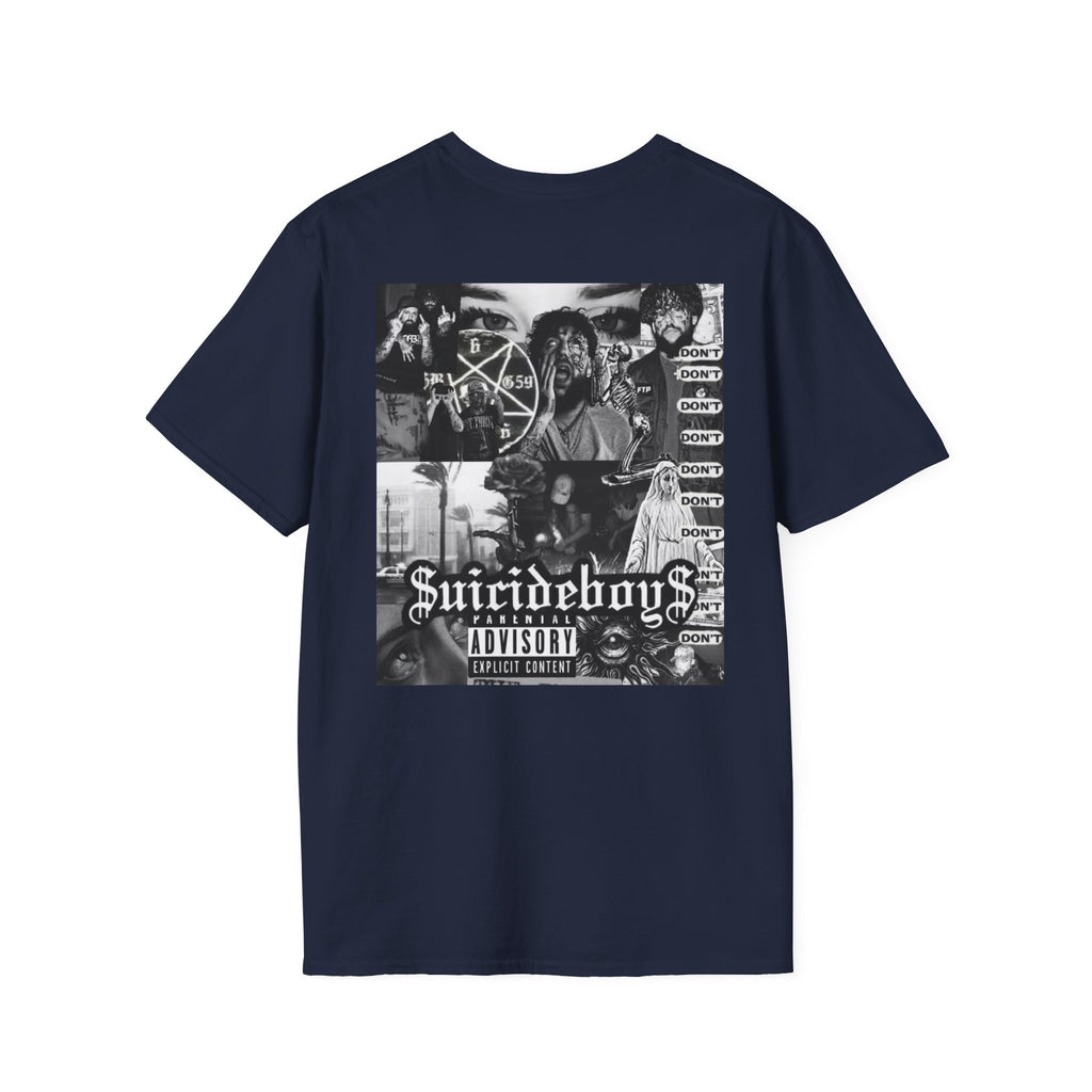 Suicideboys Graphic T-Shirt — Black & White Rap Crew Photo Tee