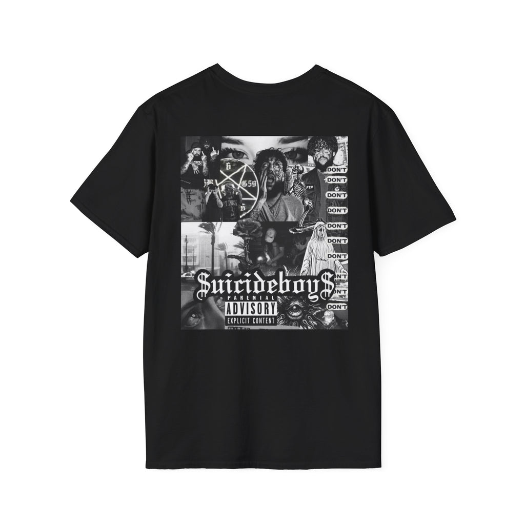 Suicideboys Graphic T-Shirt — Black & White Rap Crew Photo Tee