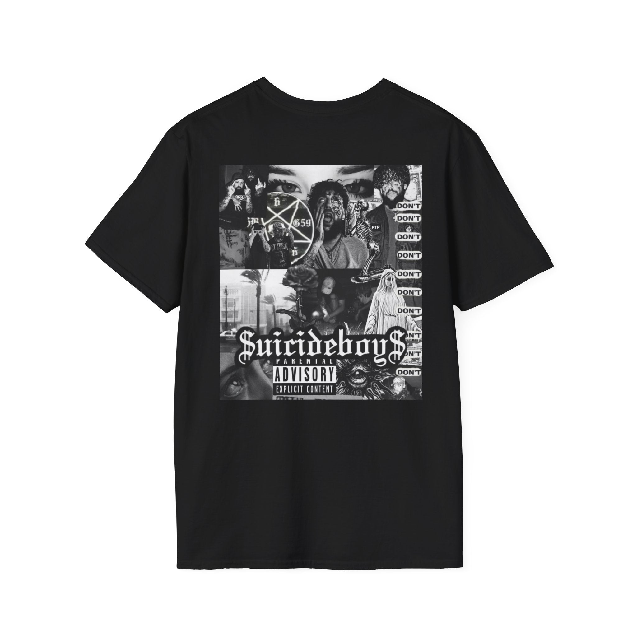 Suicideboys Graphic T-Shirt — Black & White Rap Crew Photo Tee