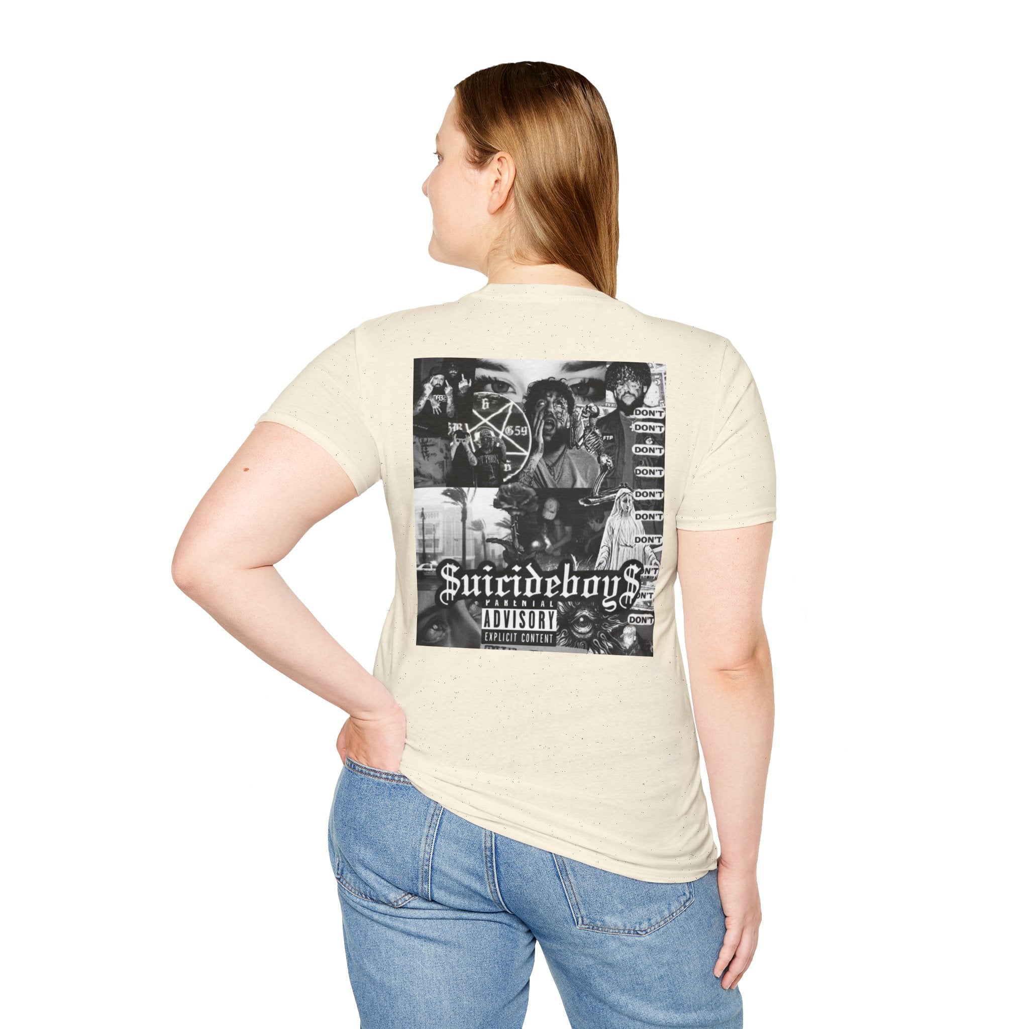 Suicideboys Graphic T-Shirt — Black & White Rap Crew Photo Tee