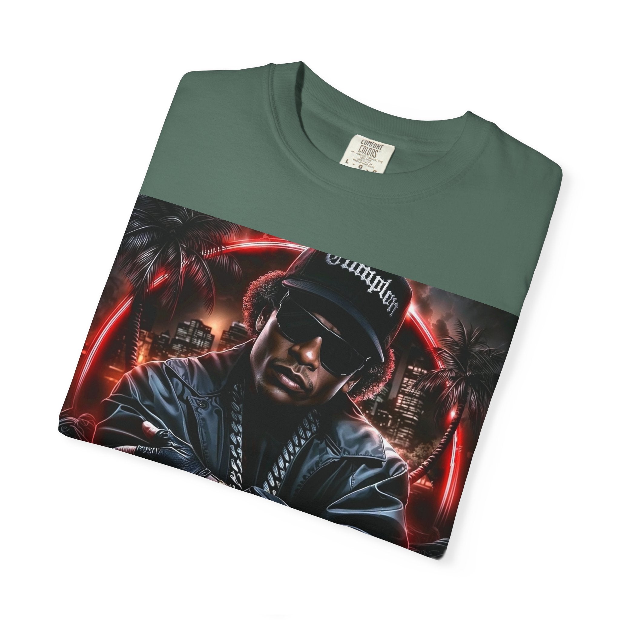 Rap Legend Graphic T-Shirt — Urban Hip Hop Portrait Tee