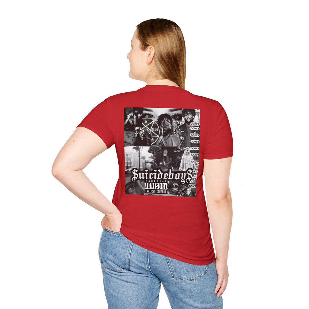 Suicideboys Graphic T-Shirt — Black & White Rap Crew Photo Tee