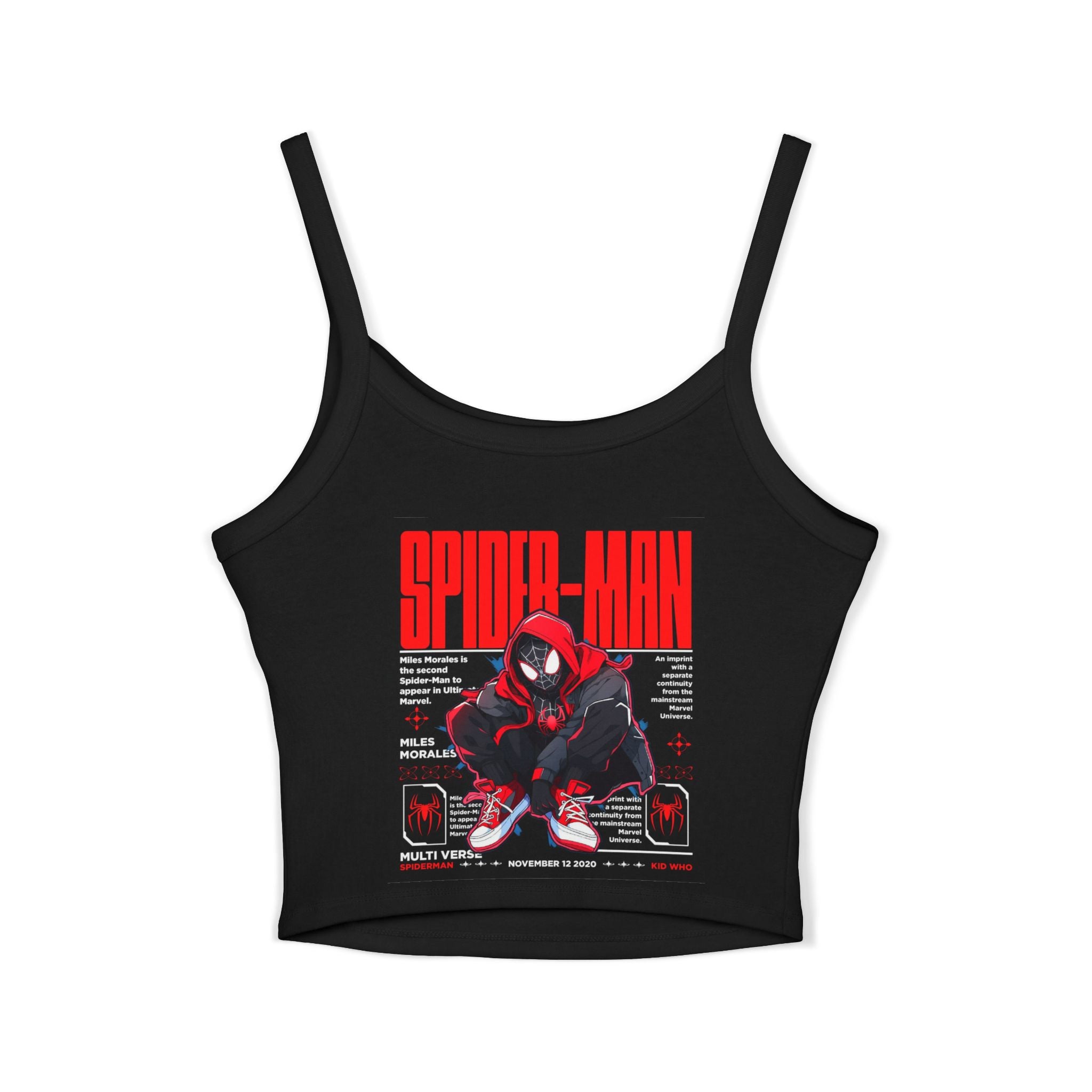 Spider-Man Graphic Crop Tank Top