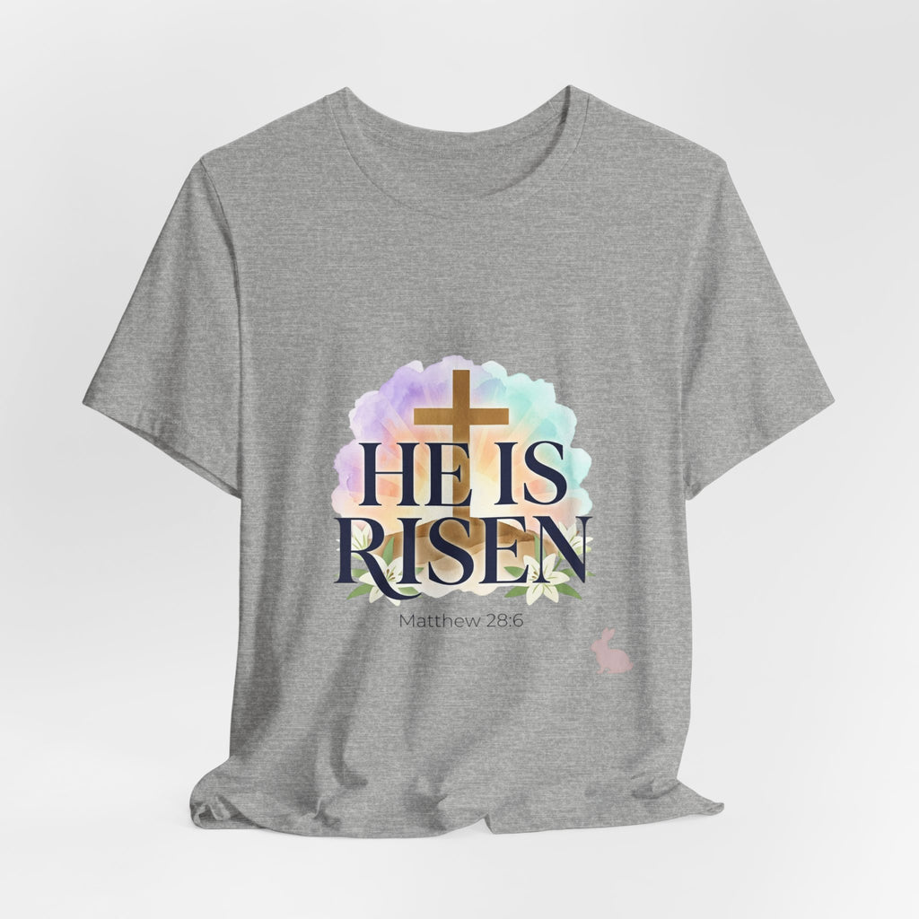 He Is Risen Tee | Easter shirt, Christian apparel, resurrection scripture