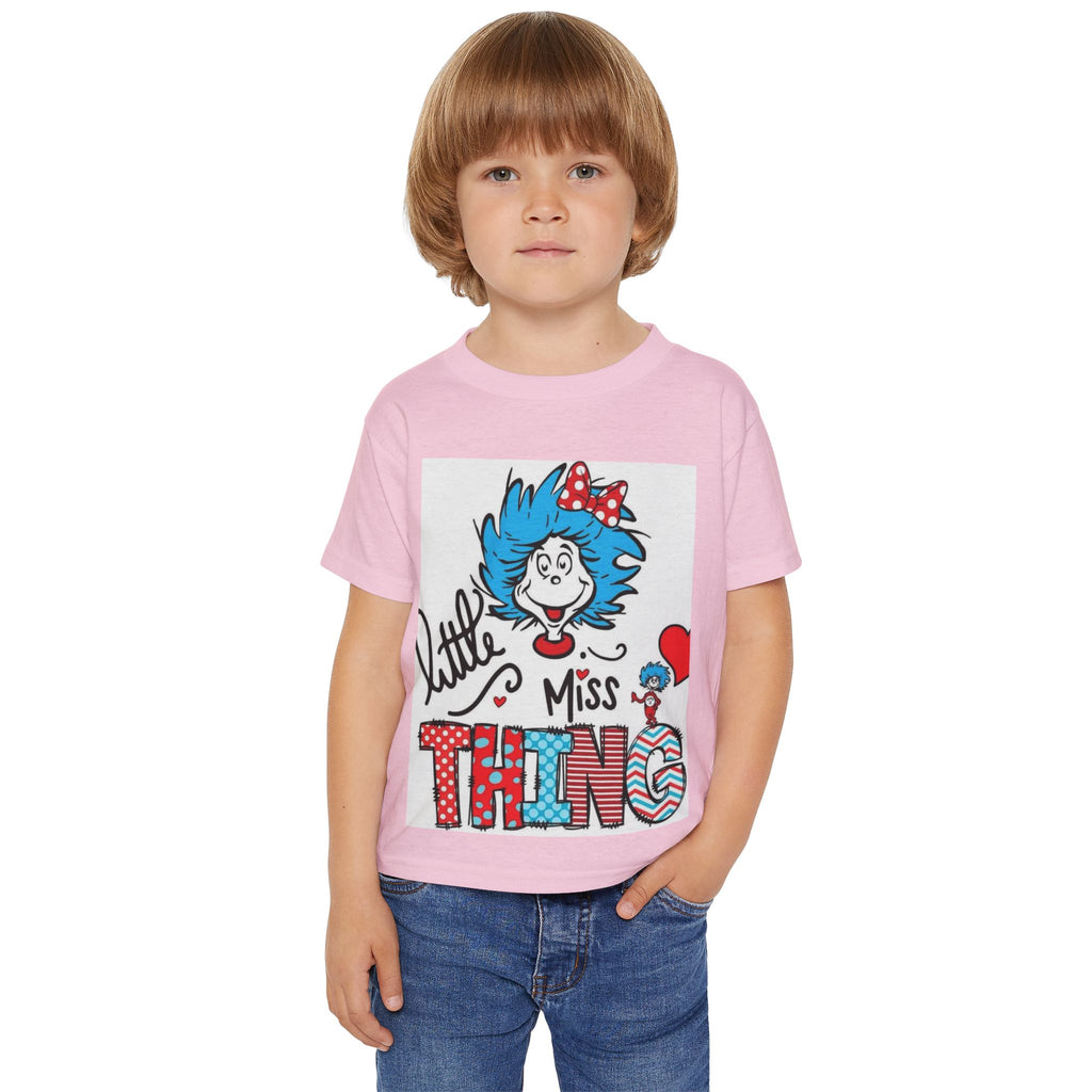 Little Miss Thing Toddler T-Shirt — Colorful Dr. Seuss Inspired Girls' Tee