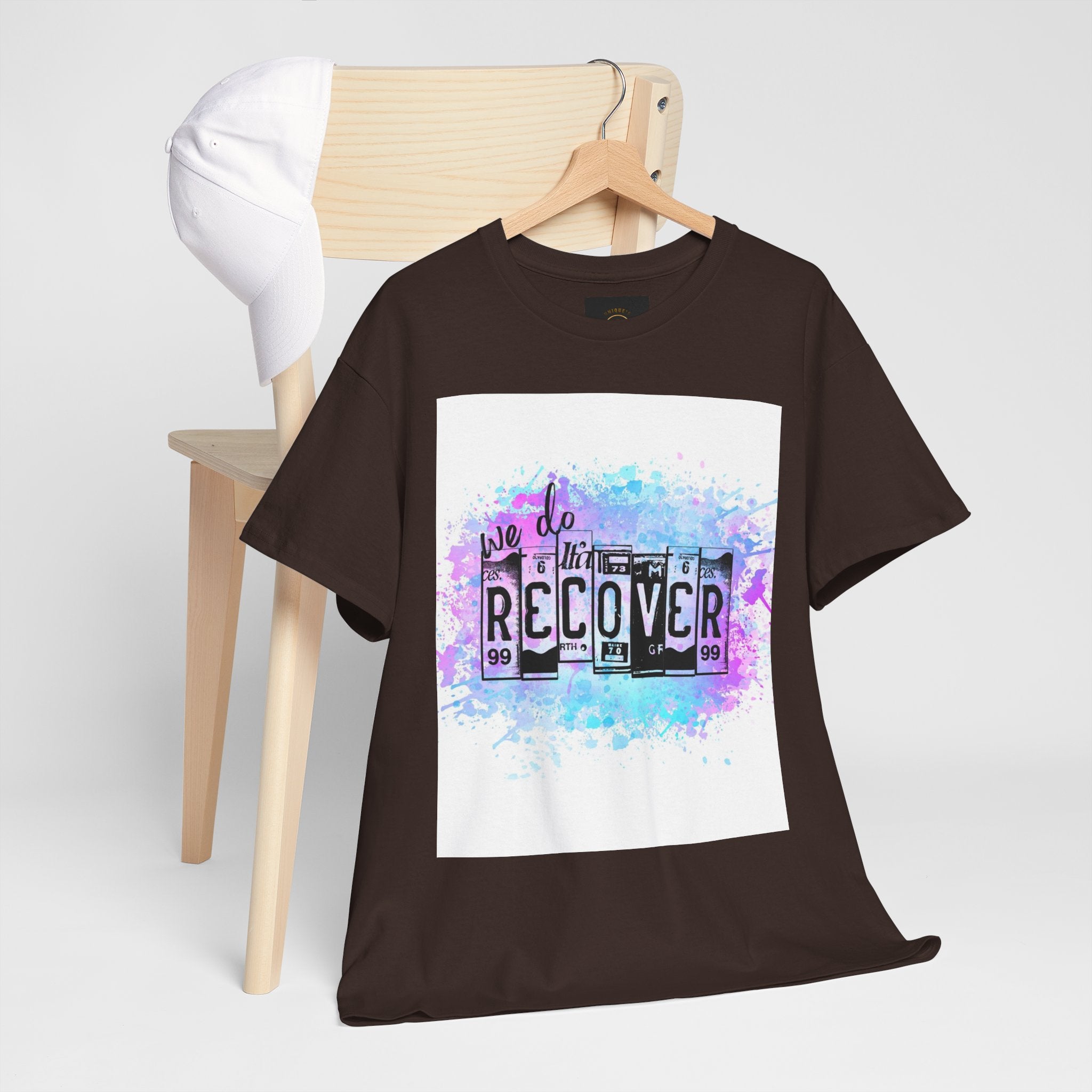 Overdose Awareness T-Shirt — 'We Do Recover' Purple Ribbon Recovery Tee