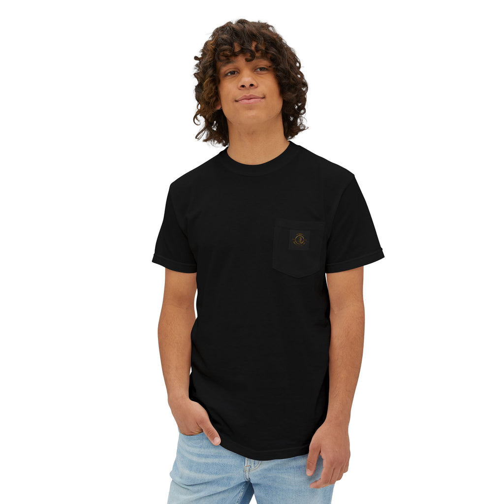Pocket T-Shirt — "I’m a Good Person But Don’t Give Me a Reason" Graphic
