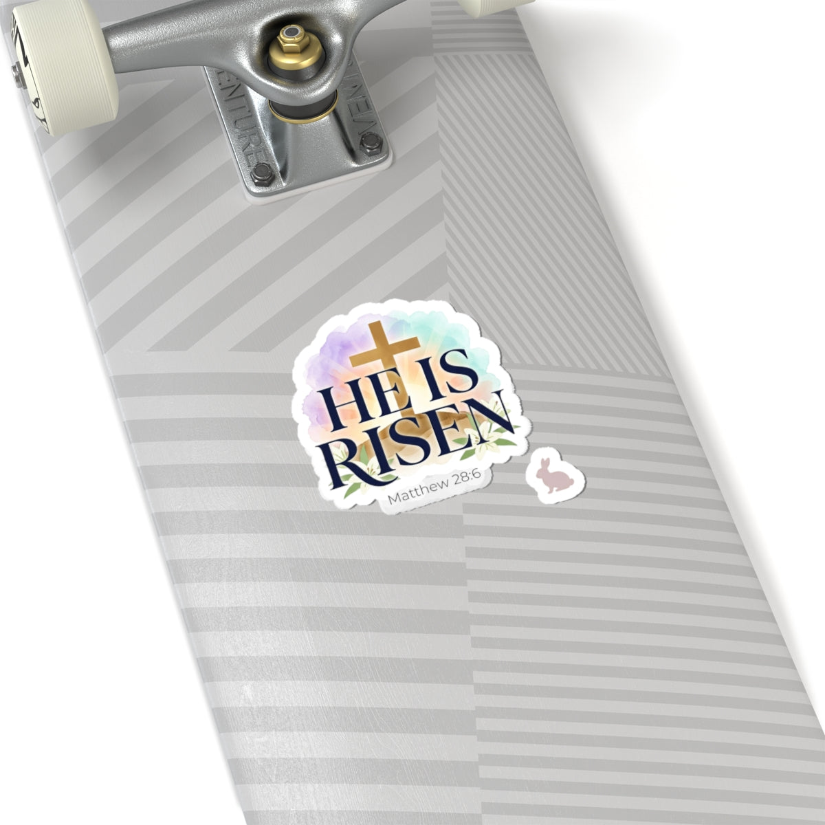 He Is Risen Kiss-Cut Stickers | Christian Easter, Scripture Matthew 28:6