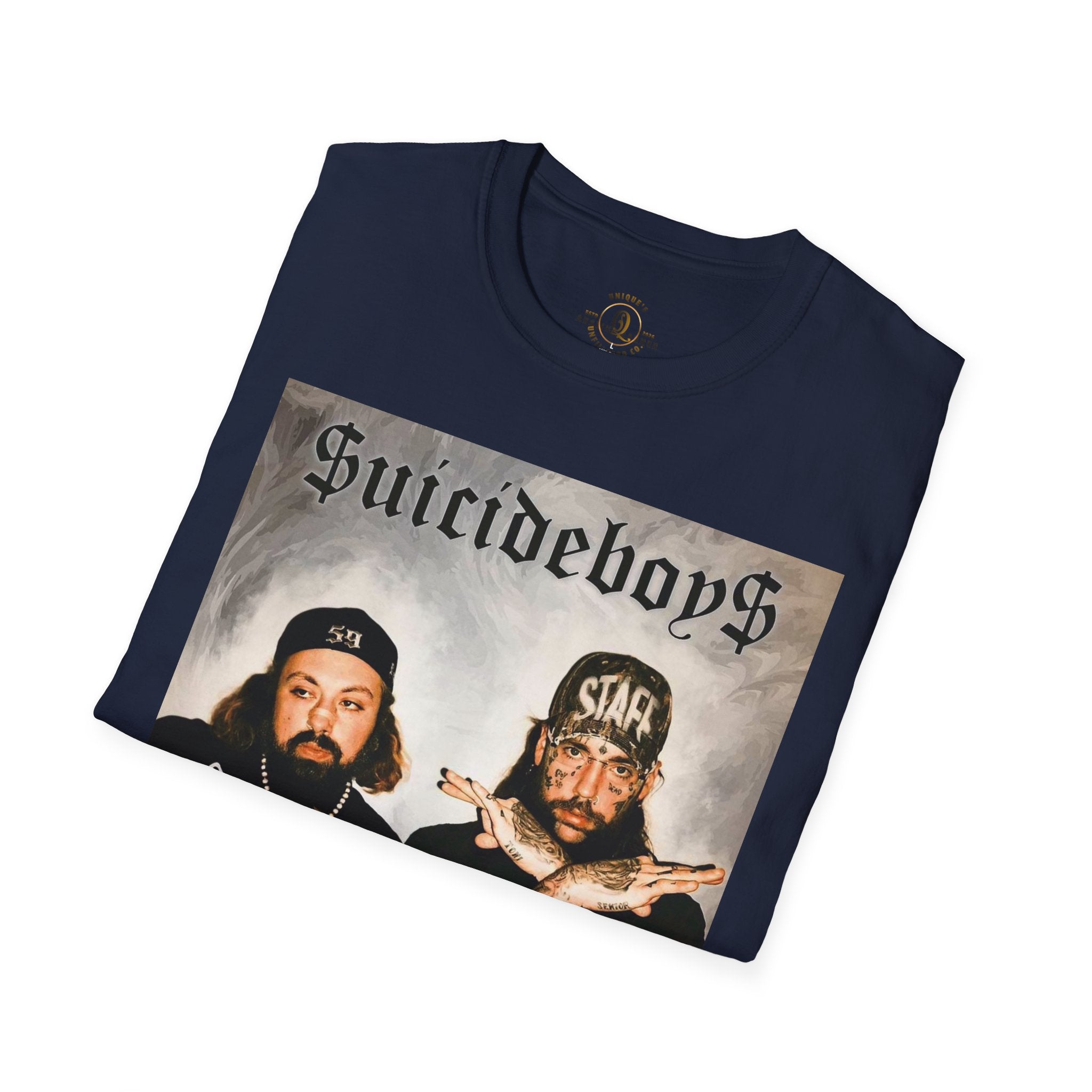 Suicideboys Graphic T-Shirt — Black & White Rap Crew Photo Tee
