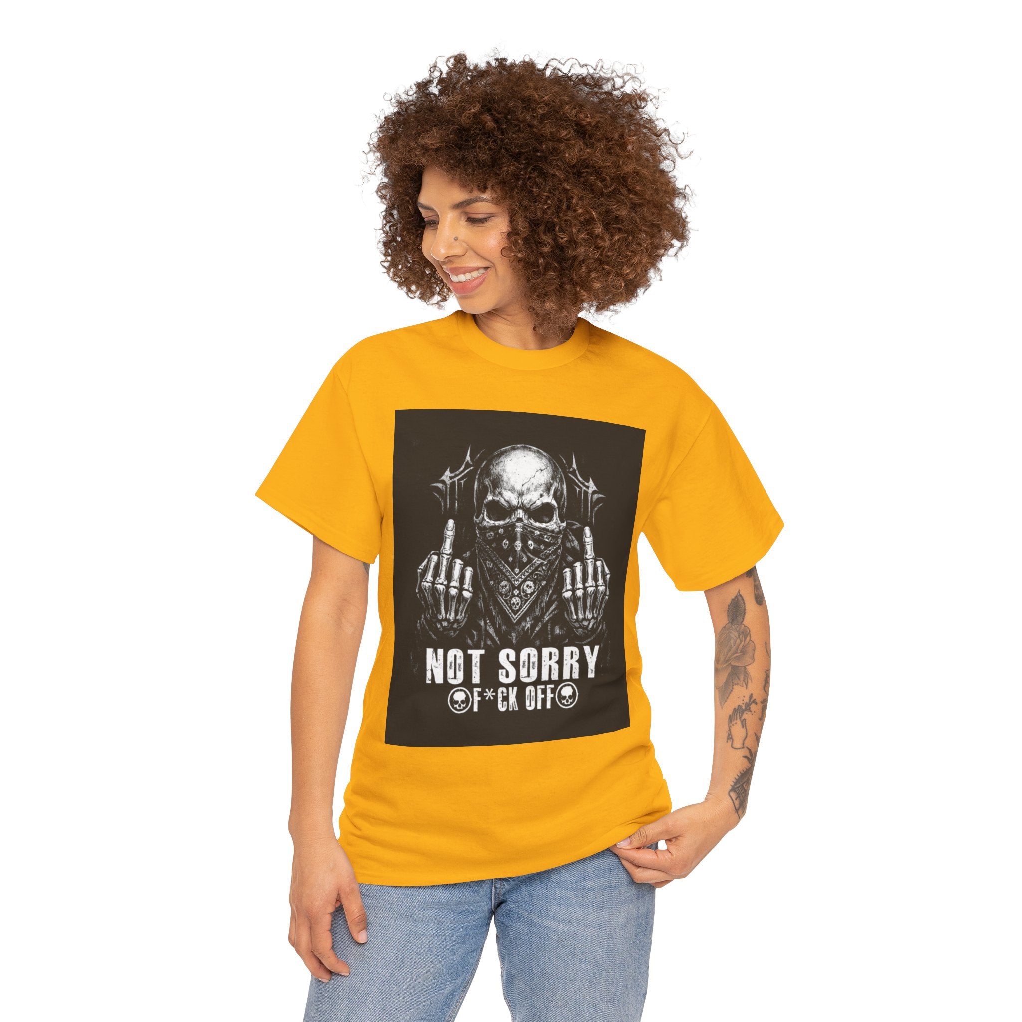 Not Sorry Skull Tee — 'F*ck Your Feelings' Graphic T-Shirt